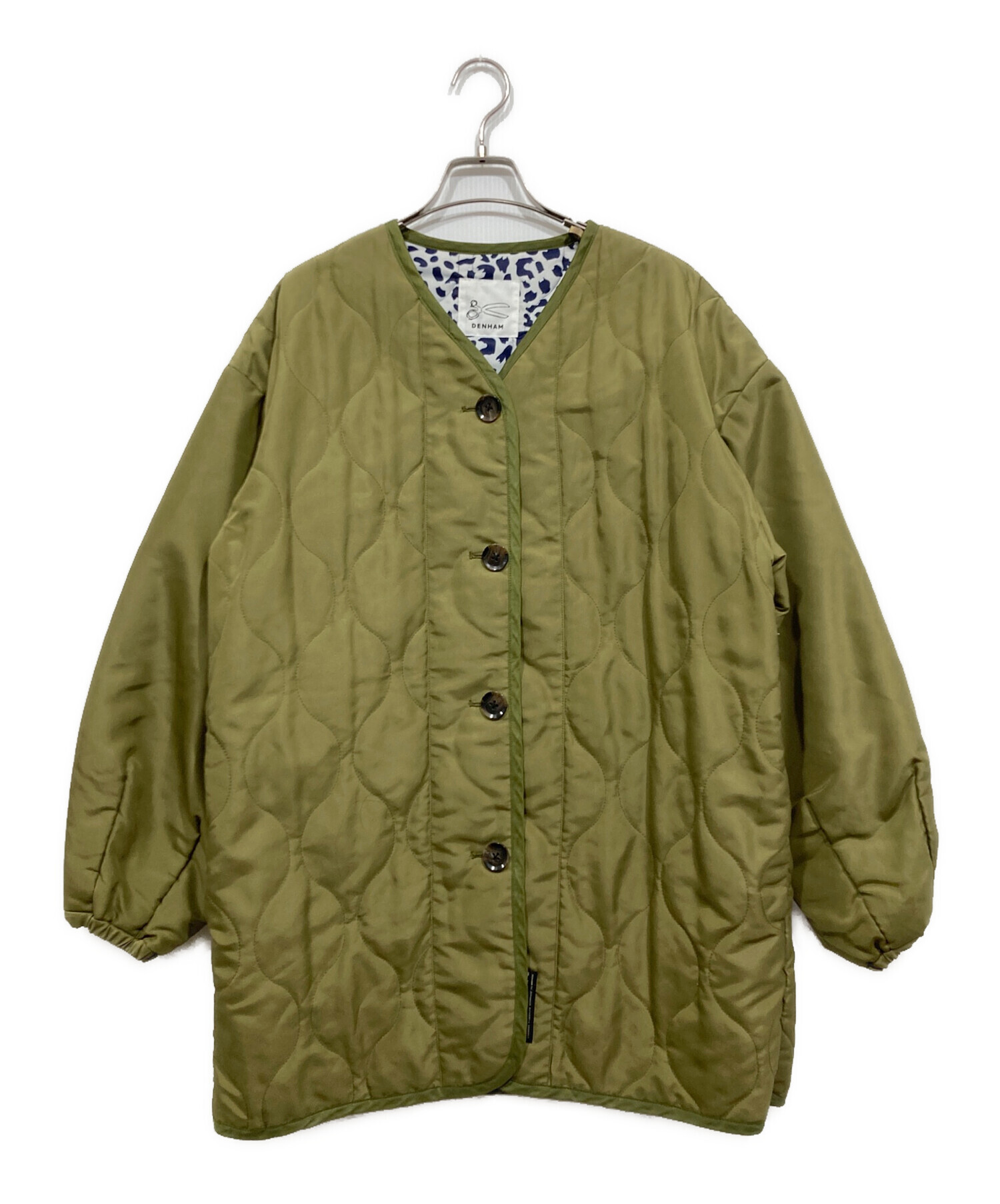 中古・古着通販】Denham (デンハム) キルティングコート オリーブ 