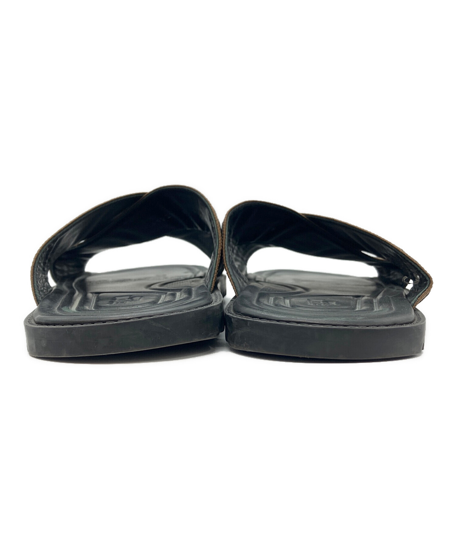 中古・古着通販】FENDI (フェンディ) FF Logo Cross Slider Slippers