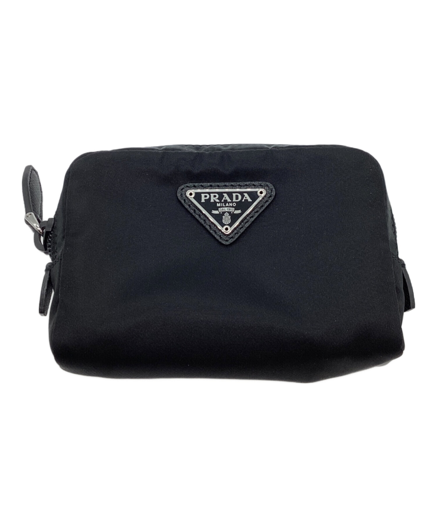正規品 PRADA プラダ ナイロン ミニポーチ ブラック 中古・古着通販】PRADA (プラダ) マイクロ Re-Nylon ポーチ ブラック