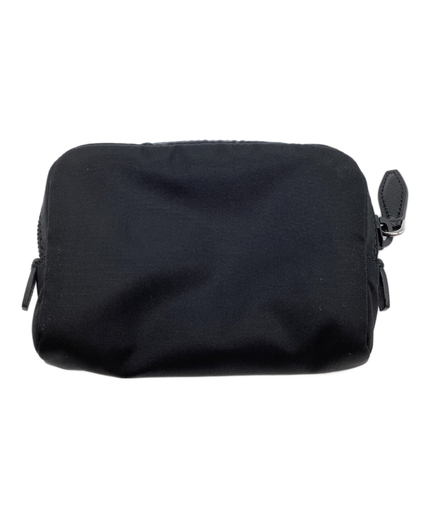 中古・古着通販】PRADA (プラダ) マイクロ Re-Nylon ポーチ ブラック