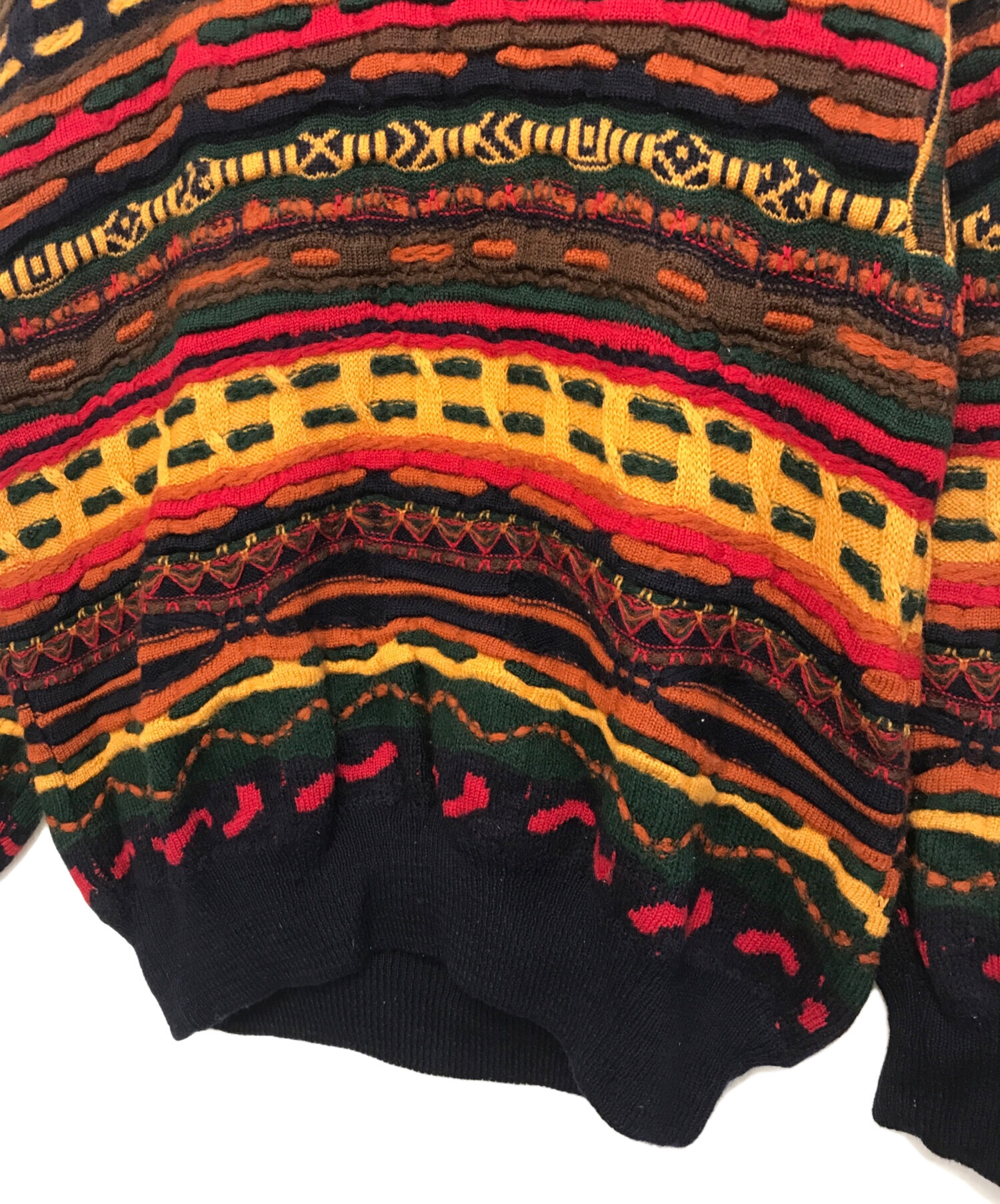 中古・古着通販】Coogi (クージー) 3Dニット マルチカラー サイズ:SS