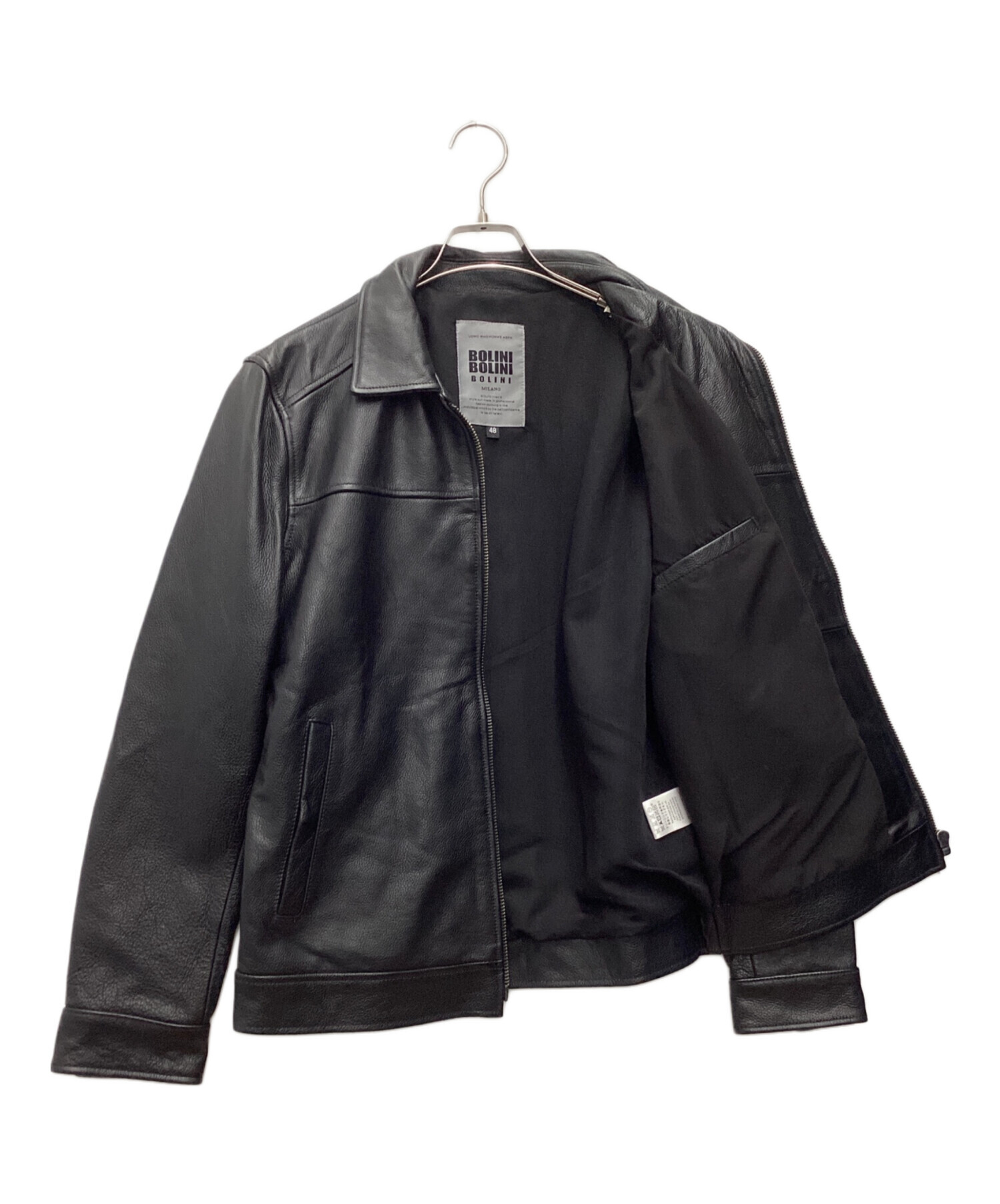 中古・古着通販】BOLINI (ボリーニ) レザージャケット ブラック サイズ