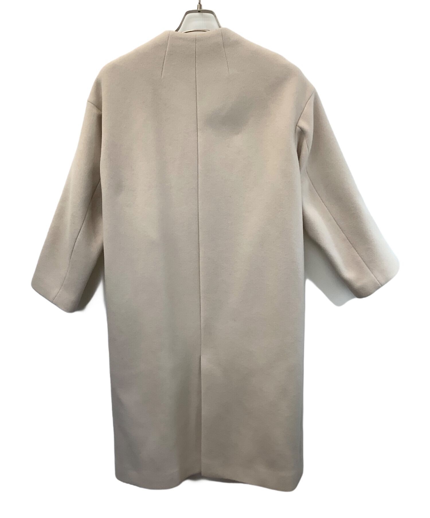 中古・古着通販】IENA (イエナ) MANTECOノーカラーコート ベージュ 