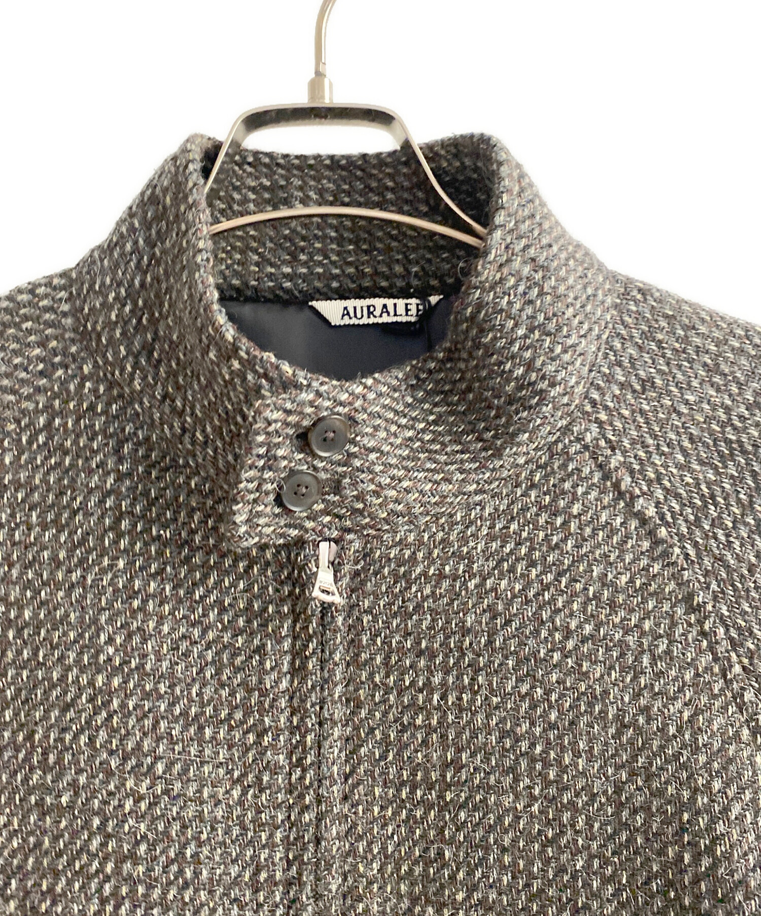 中古・古着通販】AURALEE (オーラリー) ALPACA WOOL SILK TWEED ZIP
