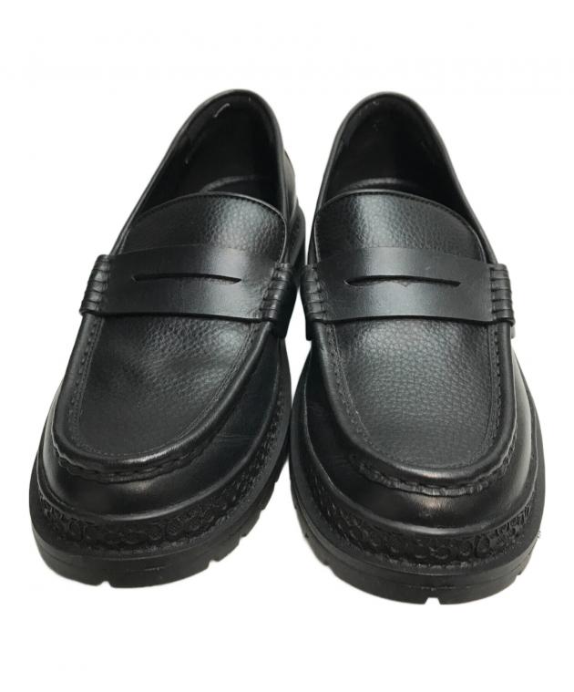 中古・古着通販】COACH (コーチ) クーパー ローファー ブラック サイズ