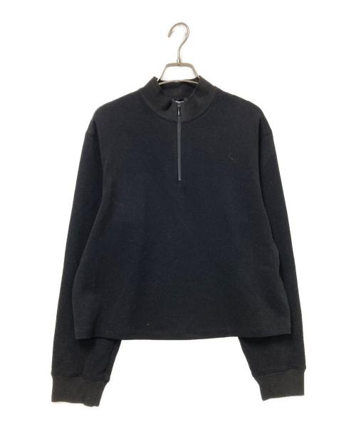 中古・古着通販】theory (セオリー) ハーフジップスウェット ブラック