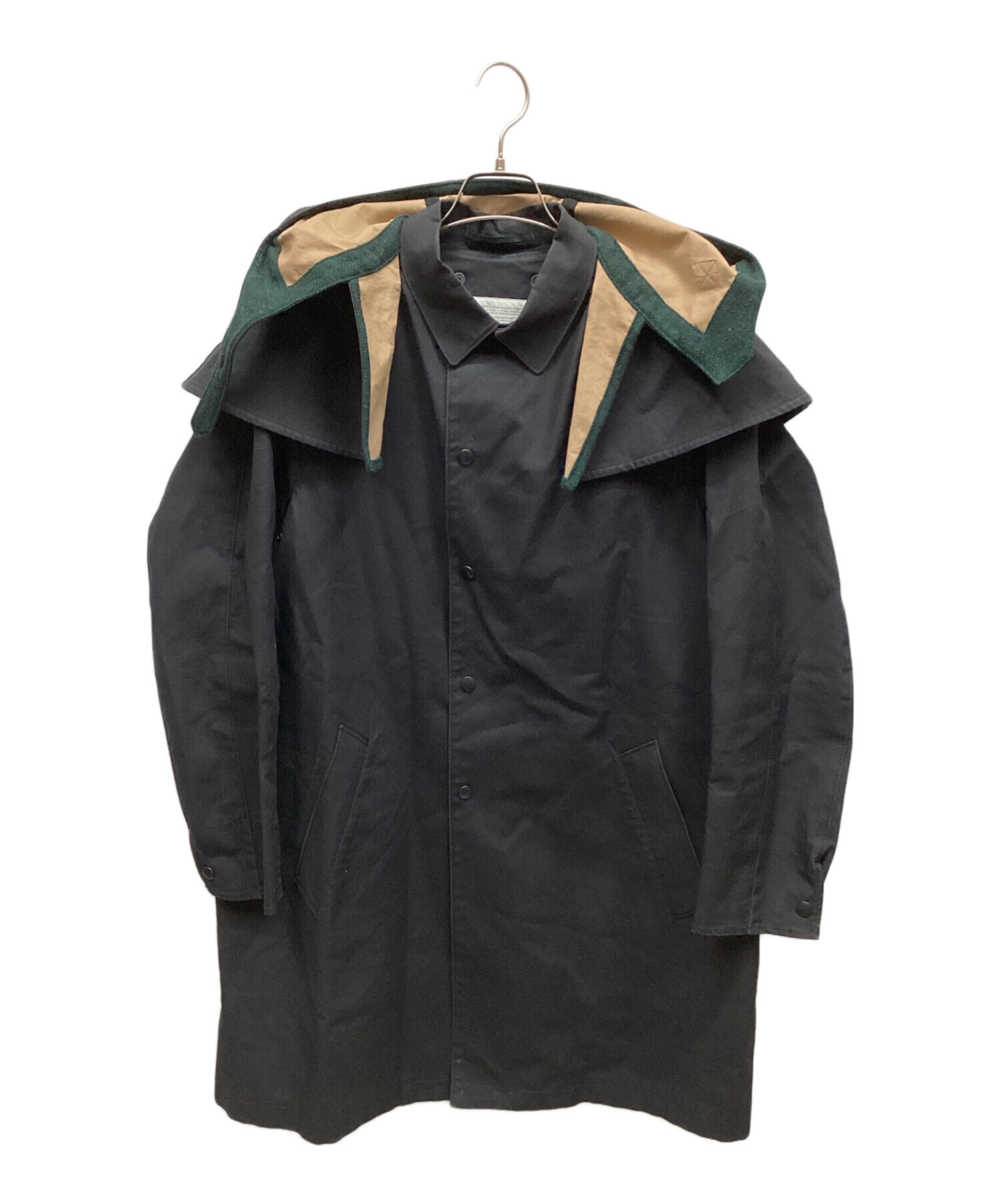 中古・古着通販】KOLOR (カラー) フーデッドステンカラーコート