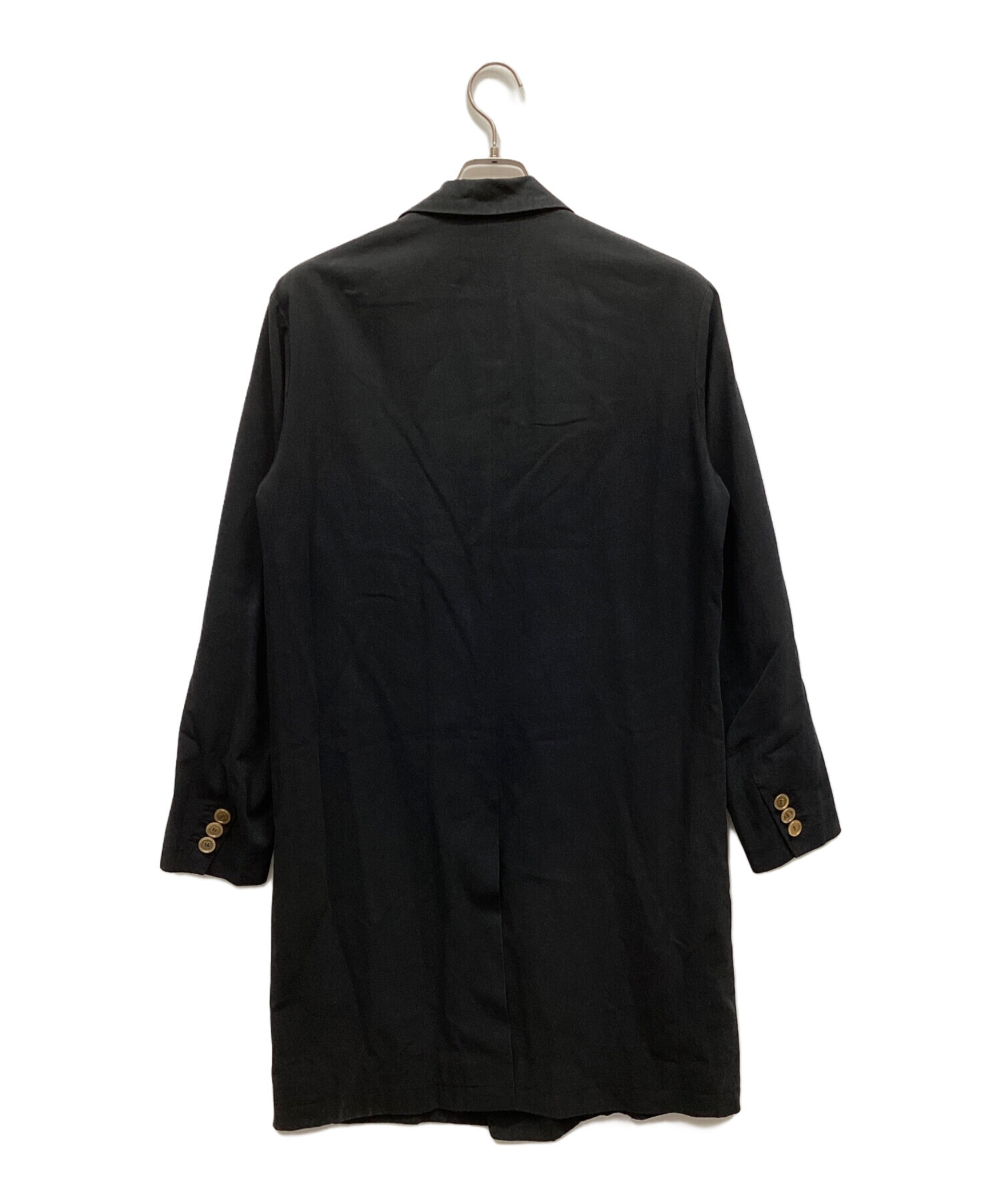 中古・古着通販】digawel (ディガウェル) ダブルロングコート ブラック