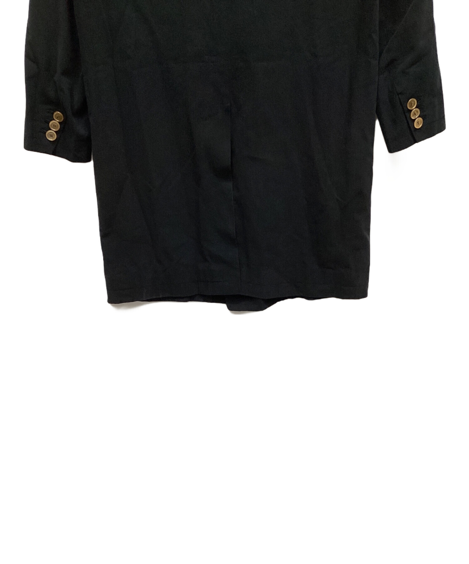 中古・古着通販】digawel (ディガウェル) ダブルロングコート ブラック