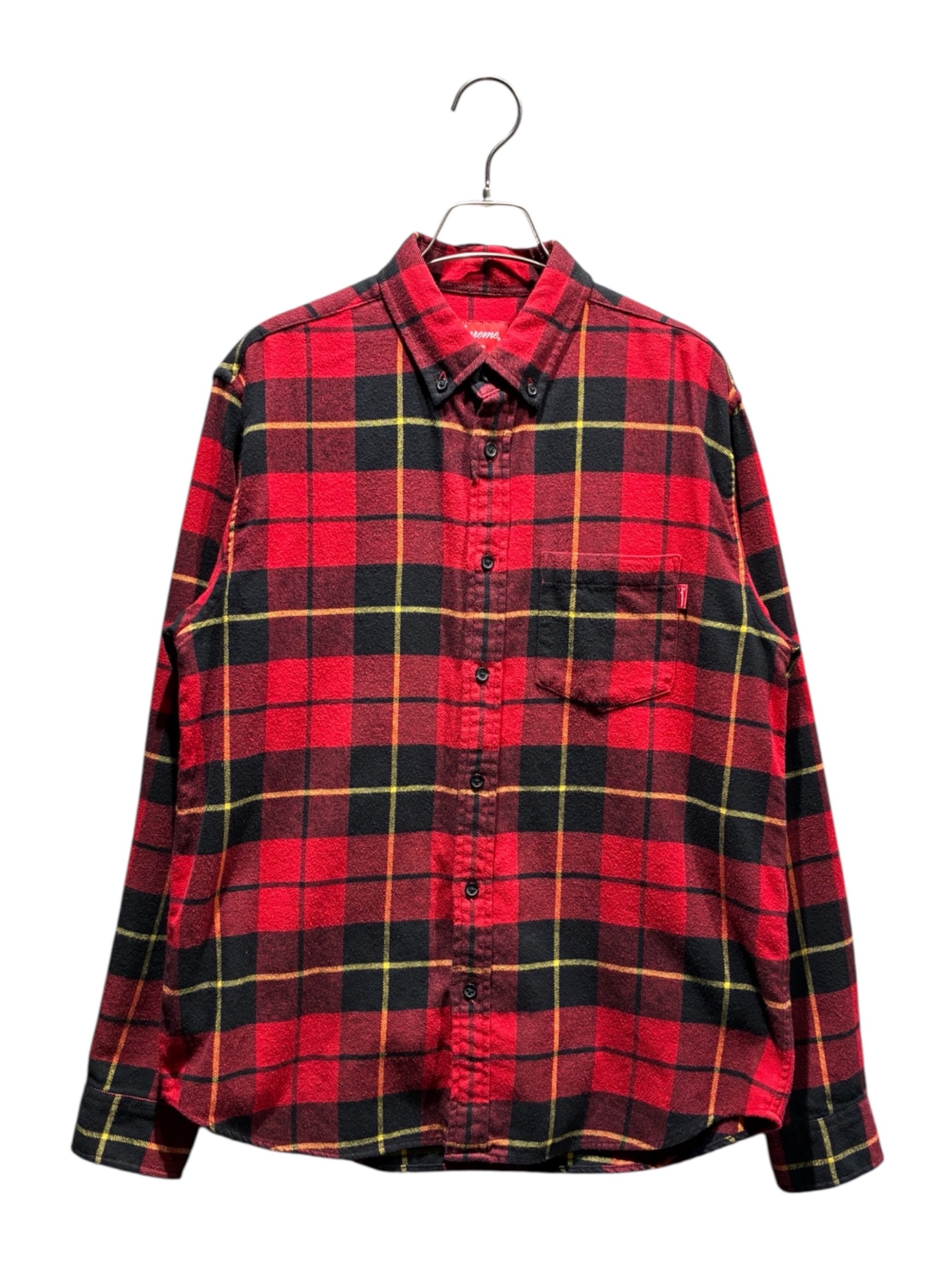SUPREME 18AW Tartan Flannel Shirt シャツ 赤 中古・古着通販】SUPREME (シュプリーム) Tartan Flannel Shirt レッド