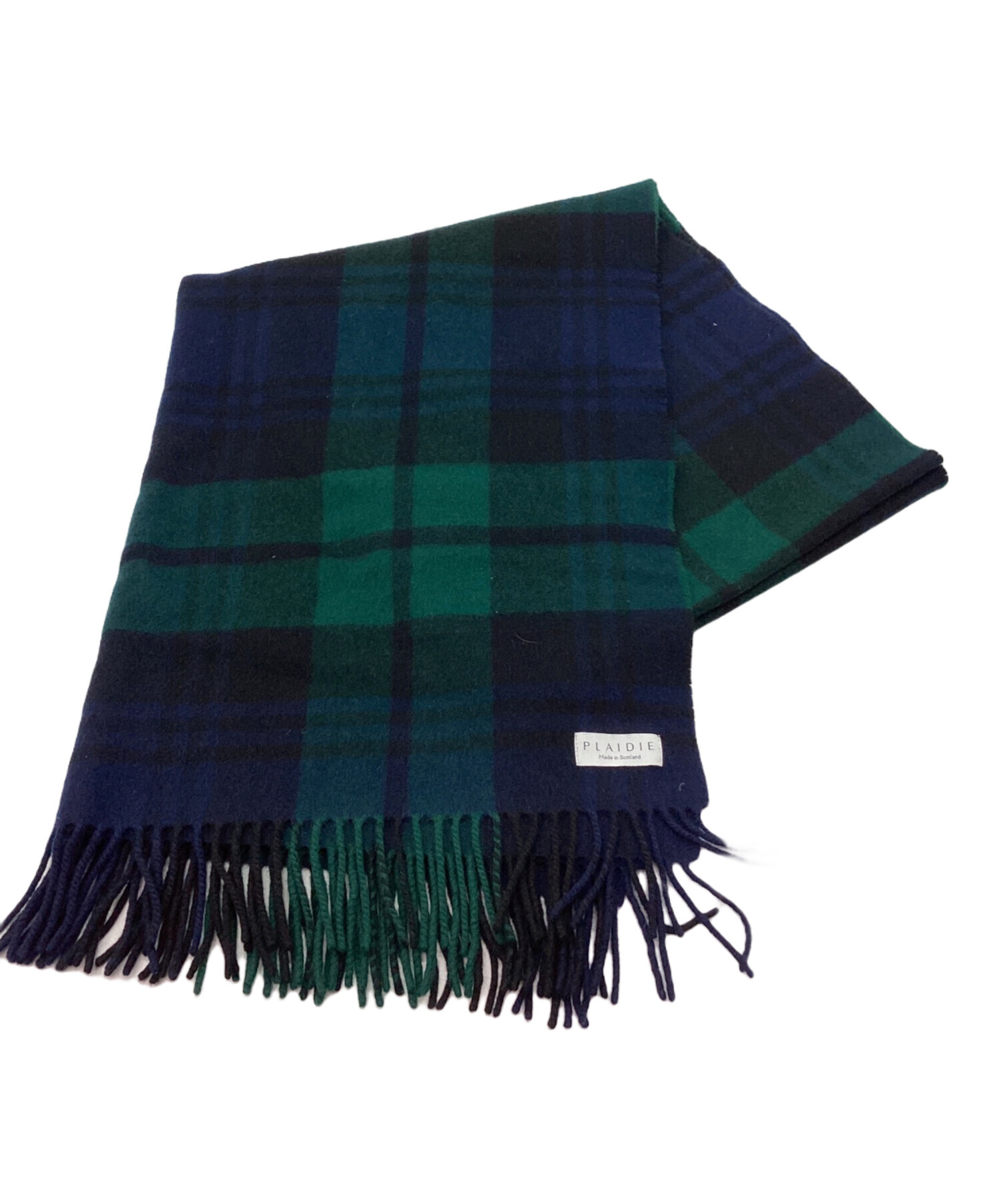 中古・古着通販】PLAIDIE (プレディー) 大判ストール ネイビー