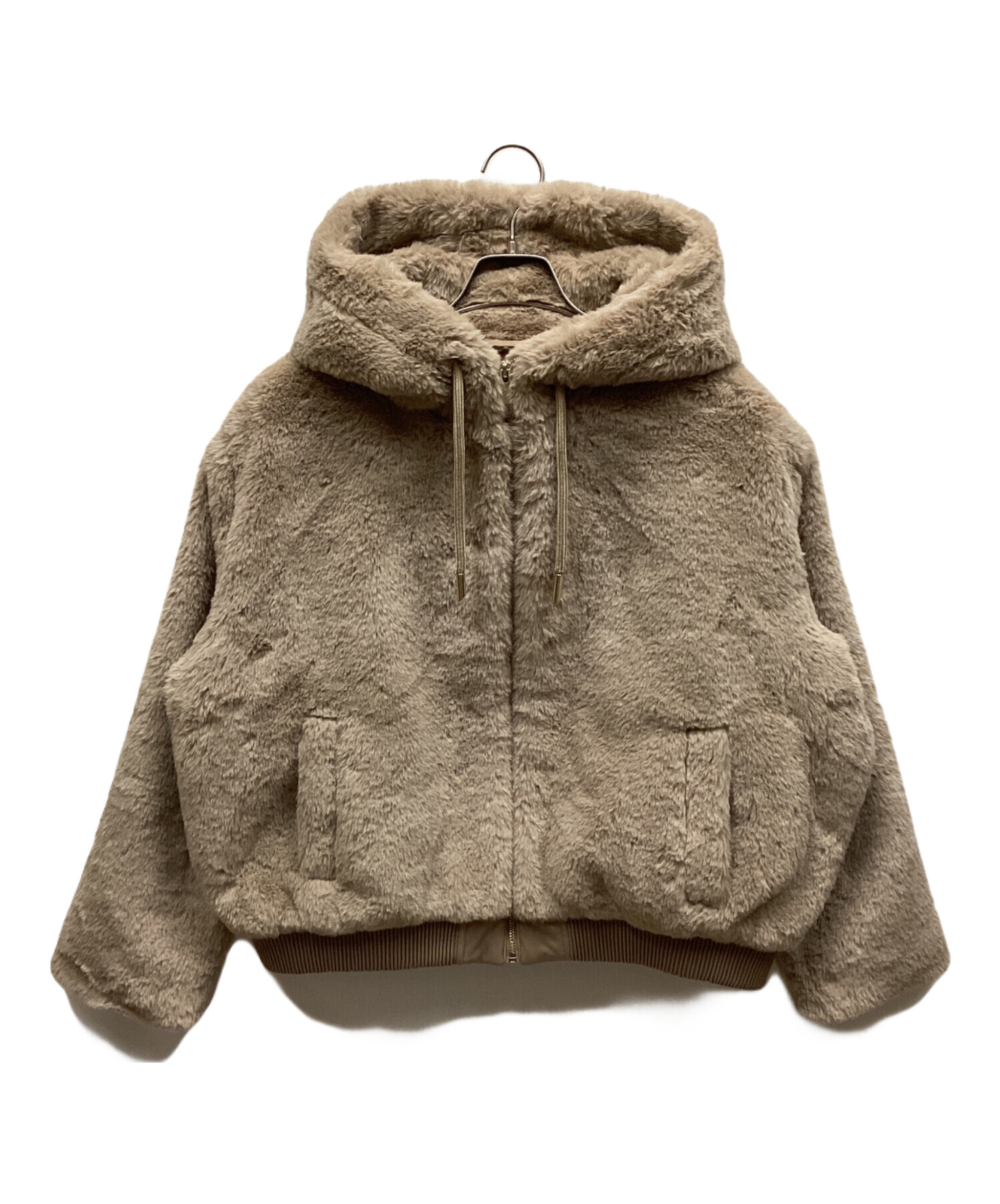 中古・古着通販】ZARA (ザラ) ボアパーカー ベージュ サイズ:34