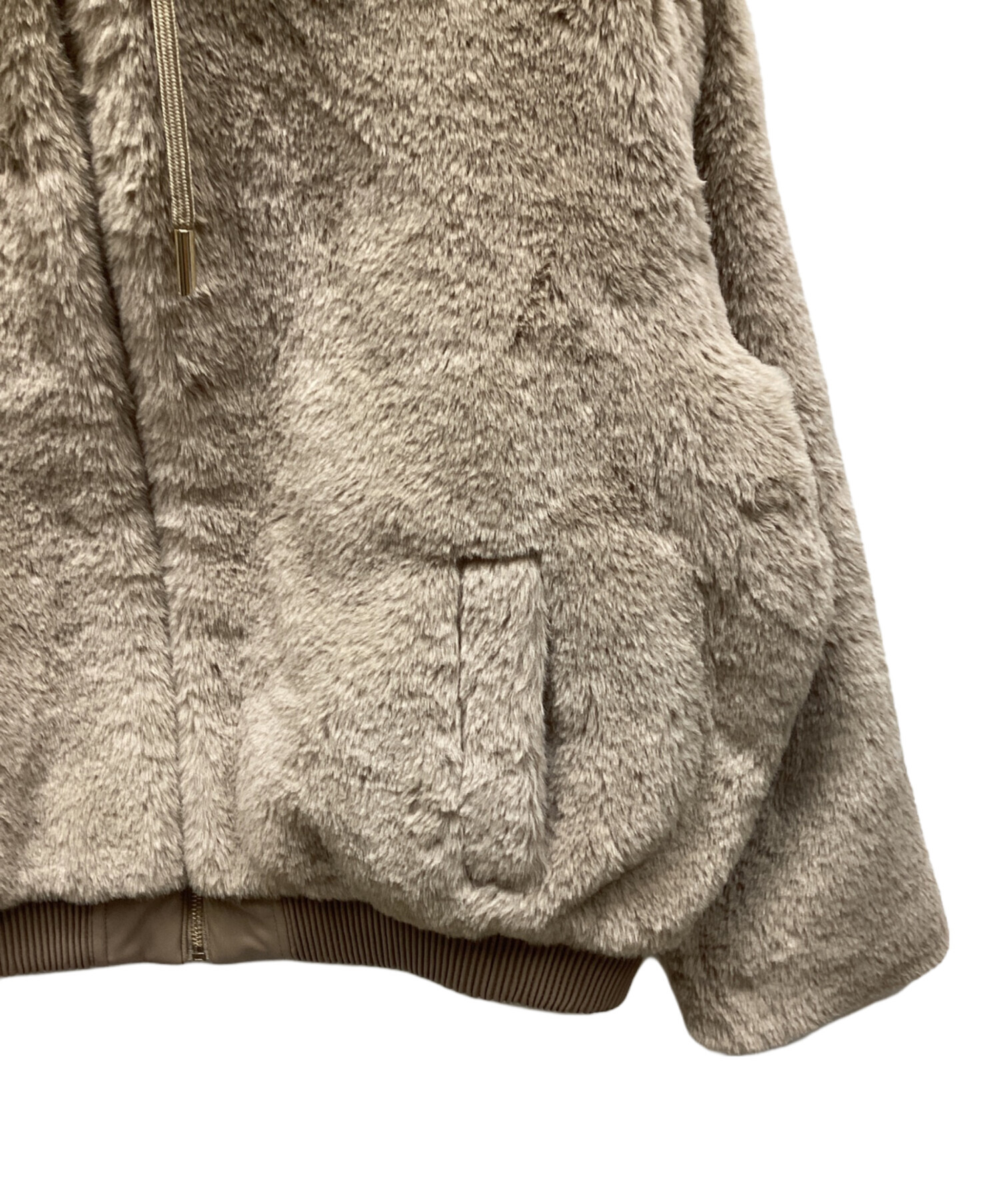 中古・古着通販】ZARA (ザラ) ボアパーカー ベージュ サイズ:34