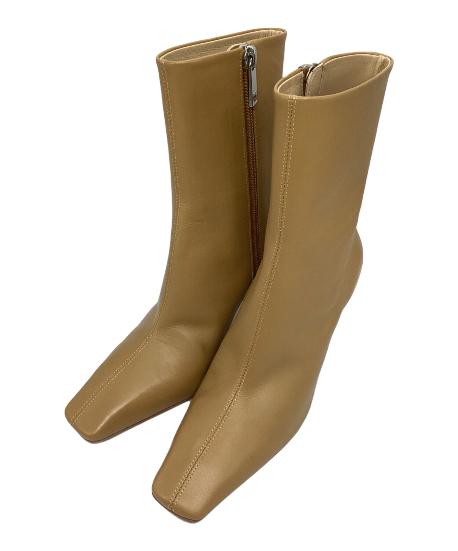 中古・古着通販】CLANE (クラネ) SQUARE SHORT BOOTS/スクエアショート