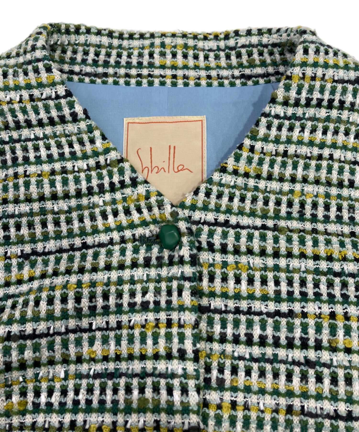 中古・古着通販】Sybilla (シビラ) ニーブツイードノーカラー