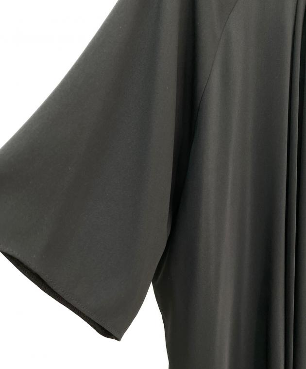 MM6 メゾンマルジェラ ドレープ ハイネック 半袖ブラウス 青 40 uq3 中古・古着通販】MM6 Maison Margiela (エムエムシックスメゾン