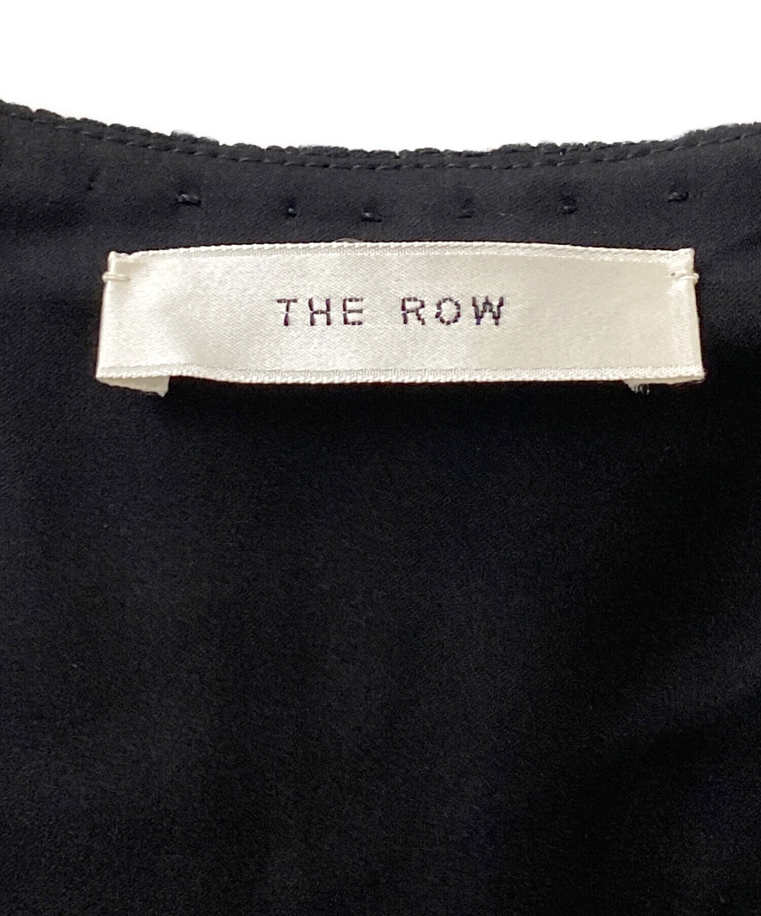 中古・古着通販】THE ROW (ザ ロウ) ギャザーワンピース ブラック