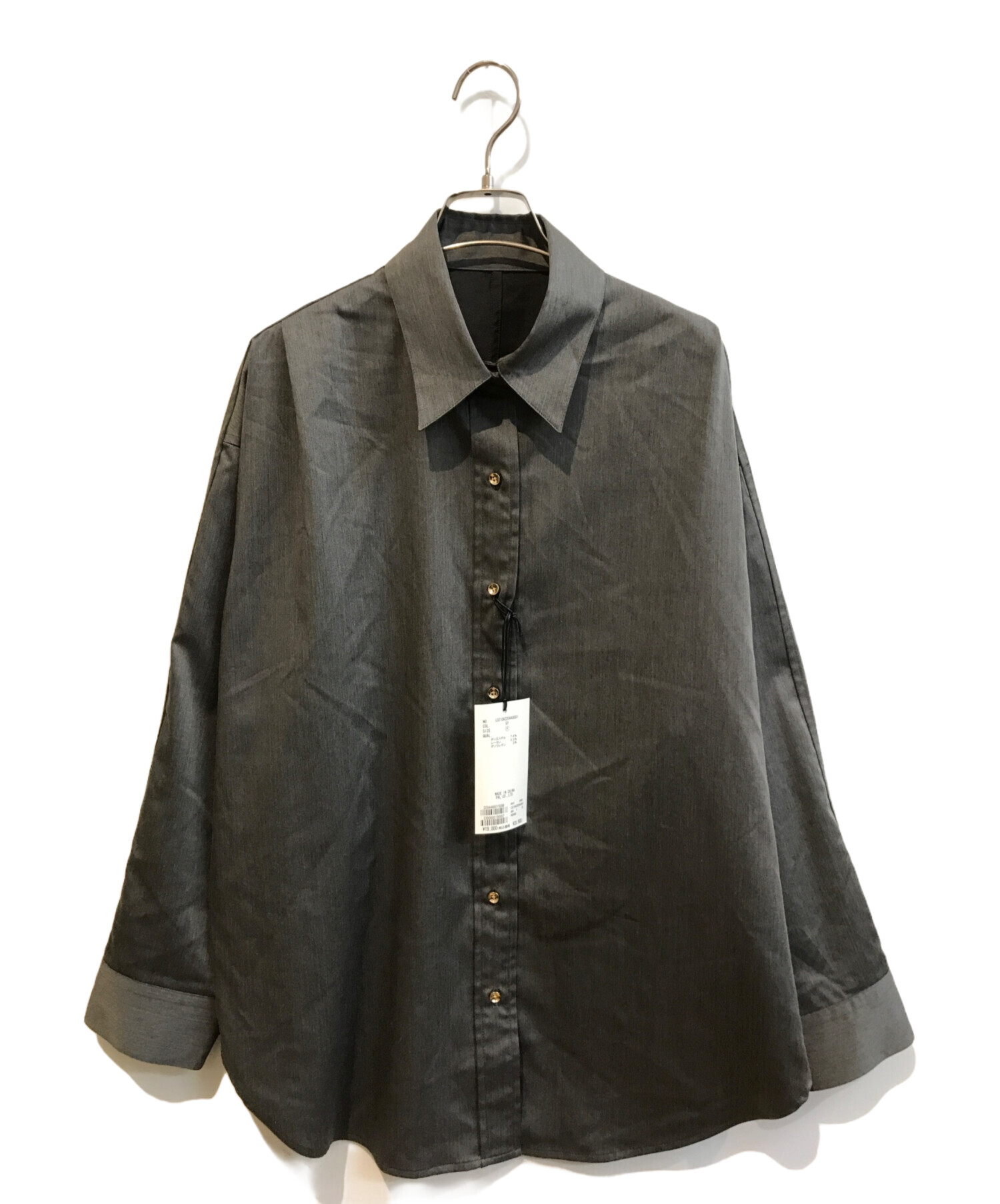 中古・古着通販】Loungedress (ラウンジドレス) サテンBIGシャツ 