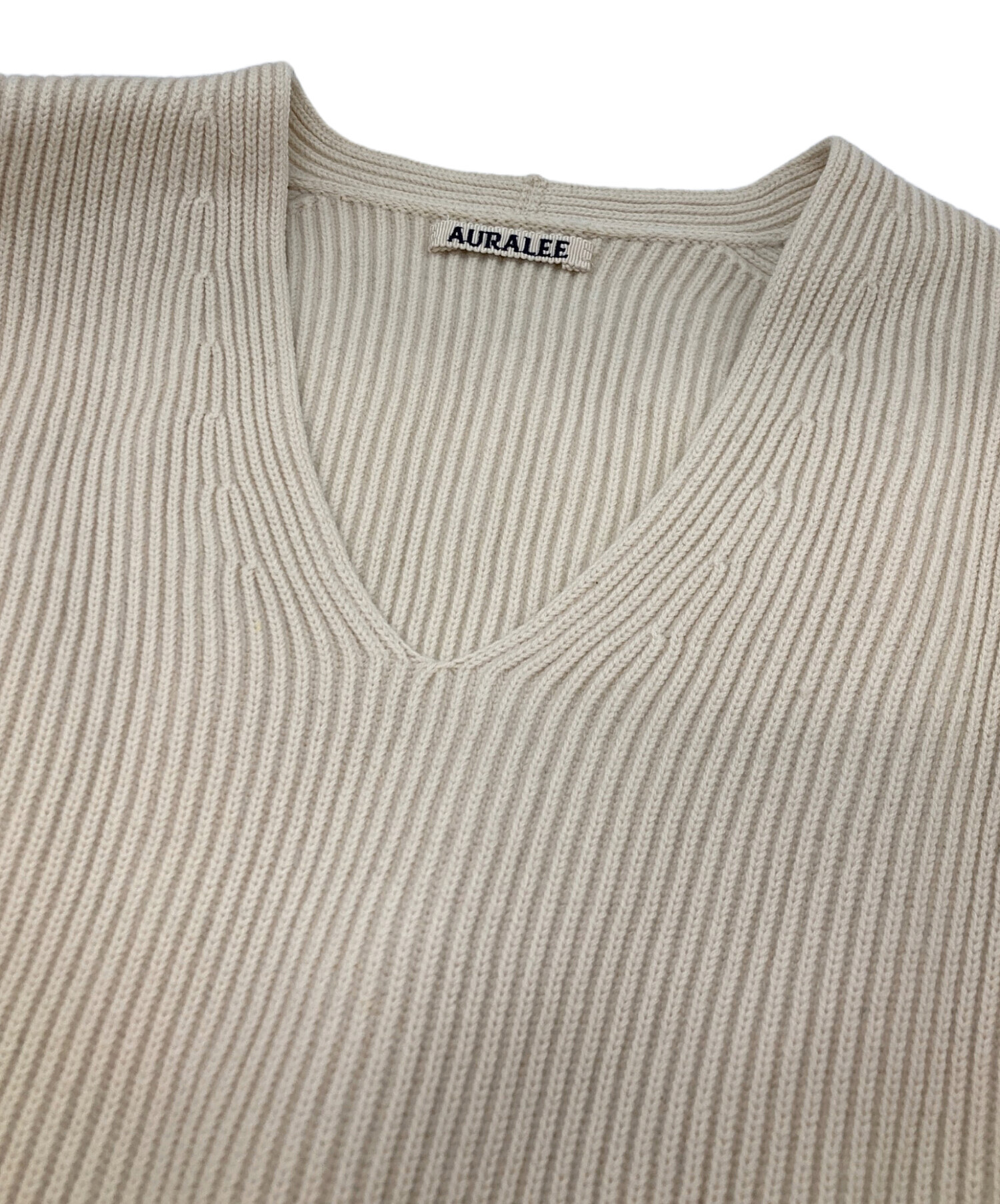 AURALEE オーラリー セーター サイズ0 リブニット Vネック タイト ブランド古着【中古】20260121/RA7265 楽天市場】オーラリー v ネック（ニット・セーター｜トップス