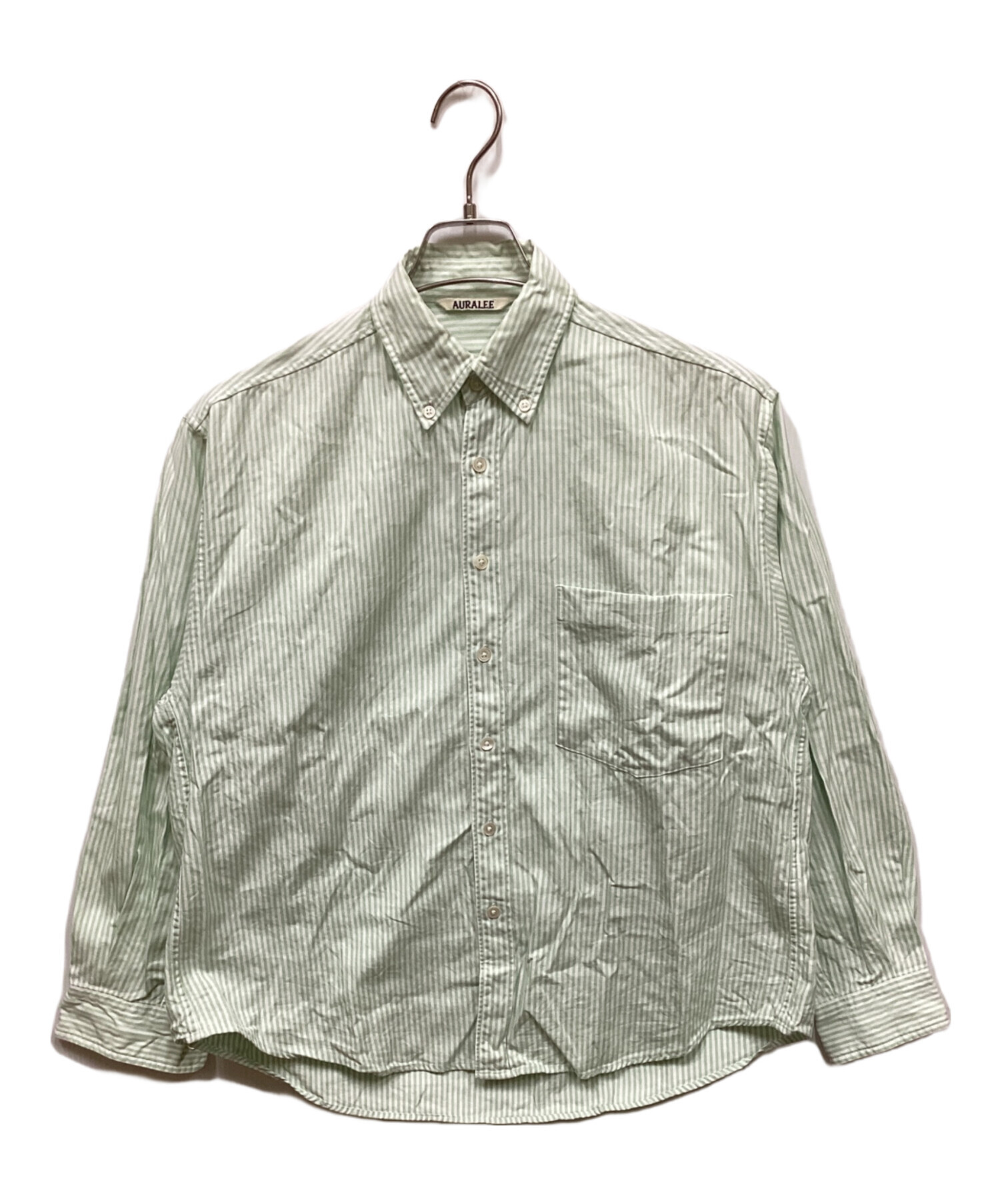 中古・古着通販】AURALEE (オーラリー) CANDY STRIPE BD SHIRT
