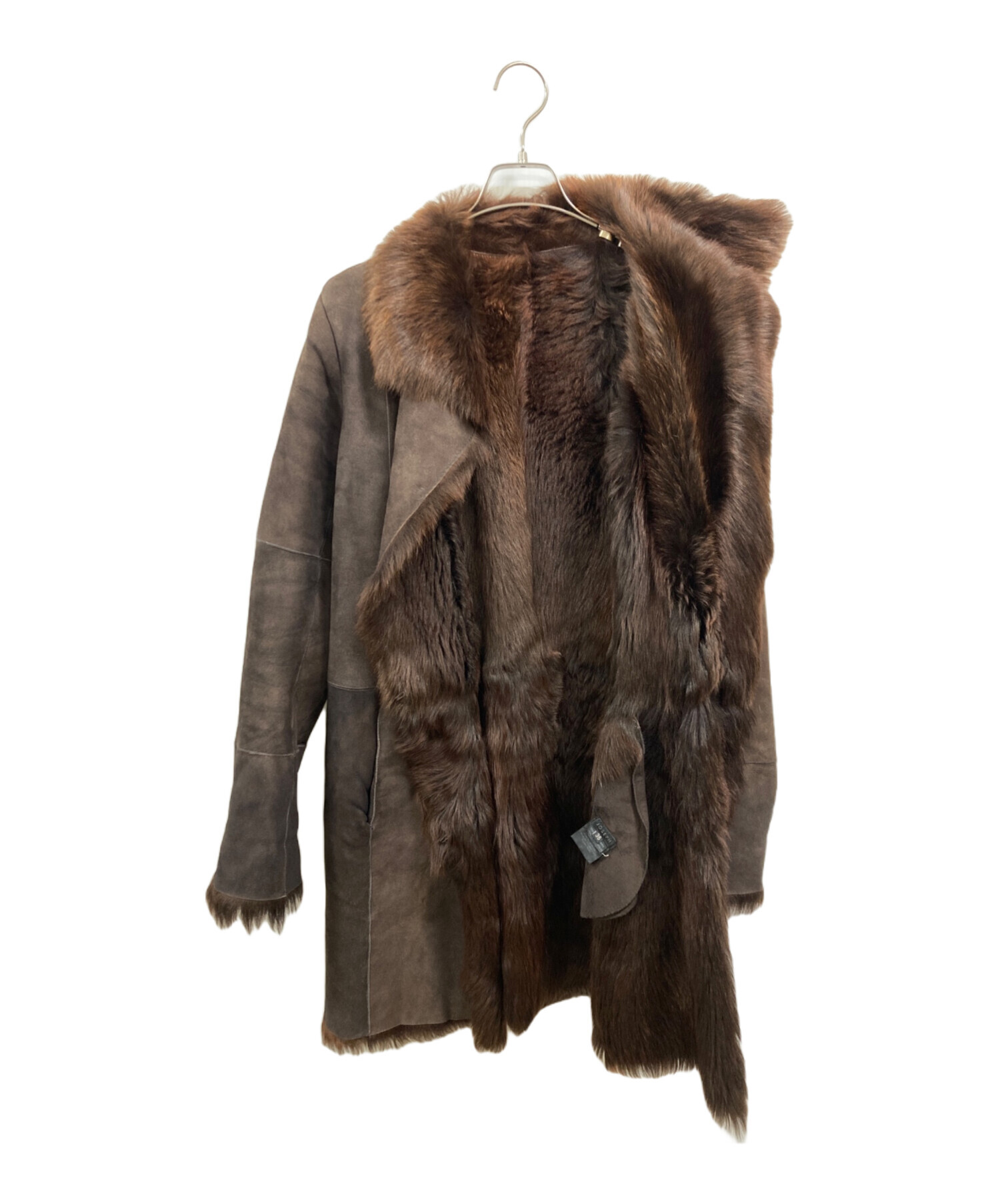 Joseph ムートンコート　検)Drawer ティディベア 中古・古着通販】JOSEPH (ジョゼフ) ムートンコート ブラウン サイズ