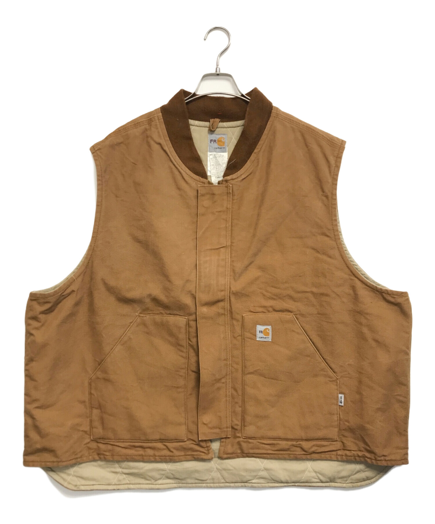 中古・古着通販】CarHartt (カーハート) ダックベスト ブラウン サイズ