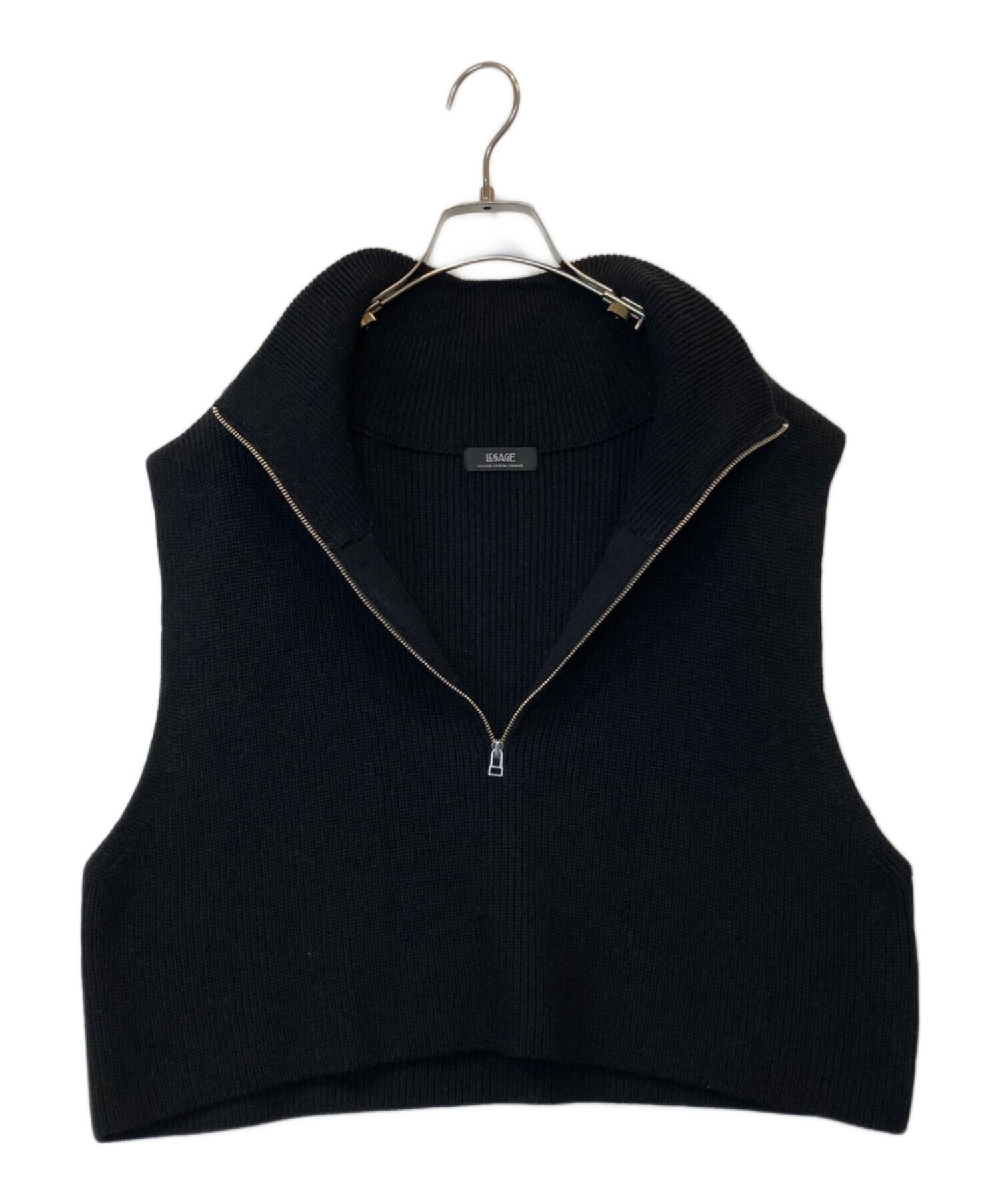 JOURNAL STANDARD L'ESSAGE ブラックベスト 中古・古着通販】journal standard L'essage (ジャーナルスタンダード