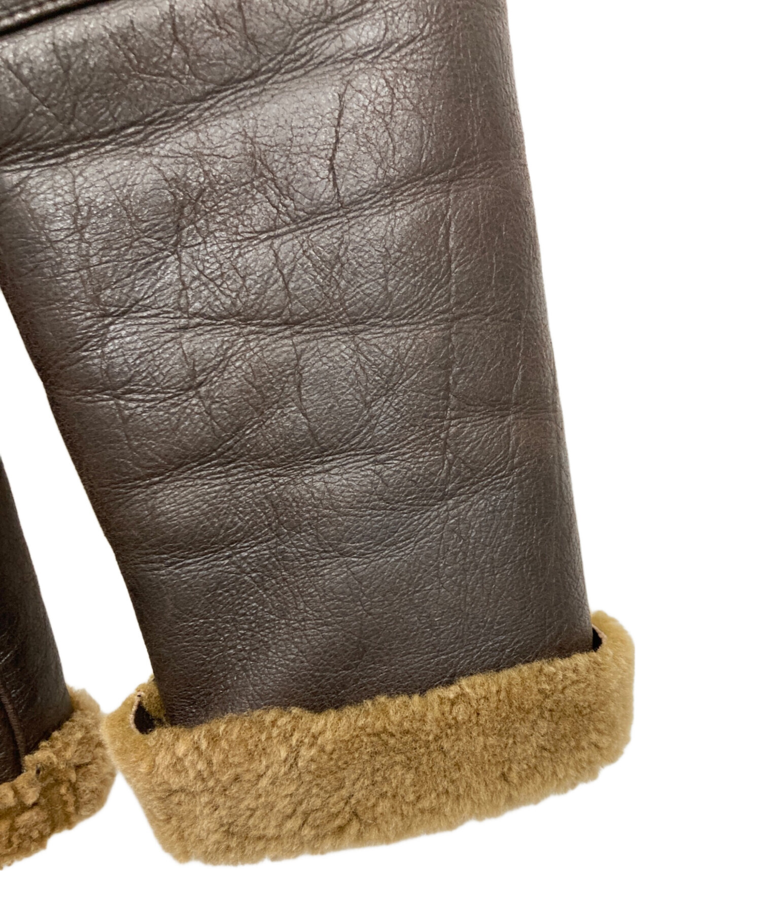 中古・古着通販】SLOWGUN (スロウガン) ムートンジャケット ブラウン