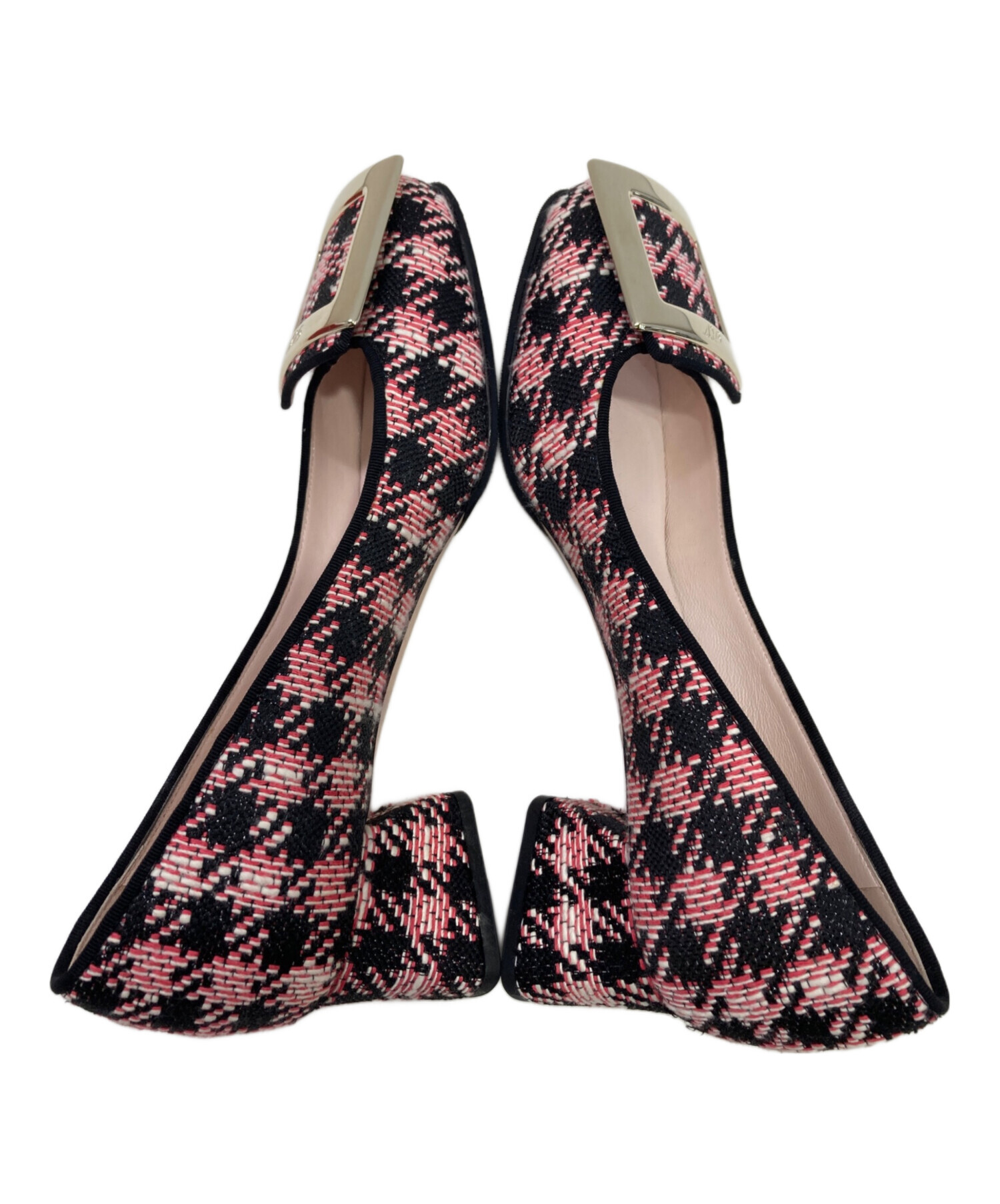 中古・古着通販】Roger Vivier (ロジェ ヴィヴィエ) チェック柄メタル