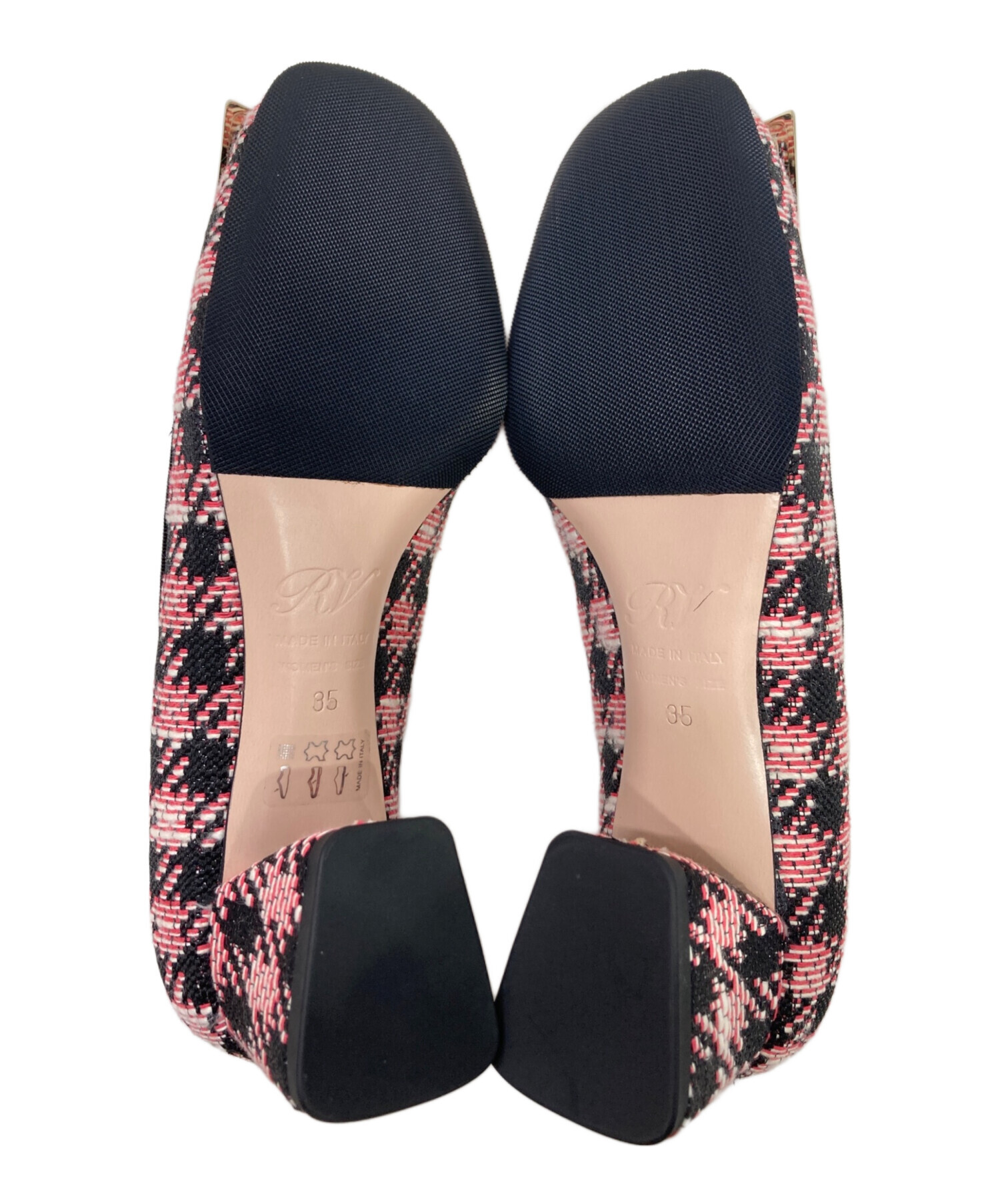 中古・古着通販】Roger Vivier (ロジェ ヴィヴィエ) チェック柄メタル