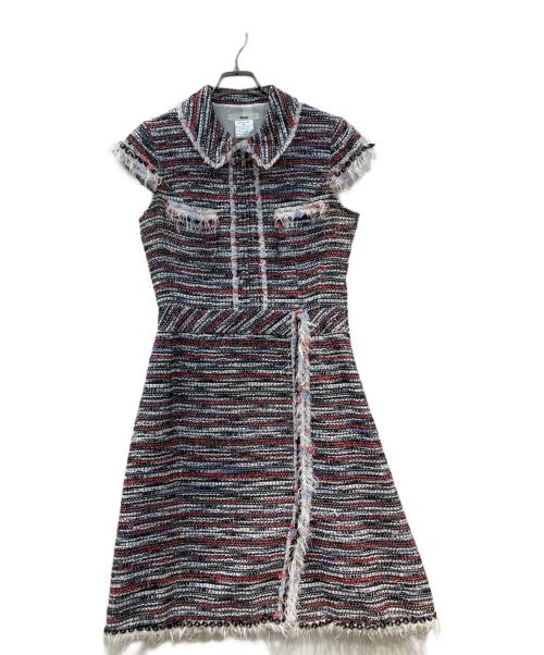 ルネ　ワンピース　38 中古・古着通販】Rene (ルネ) ツイードワンピース マルチカラー サイズ