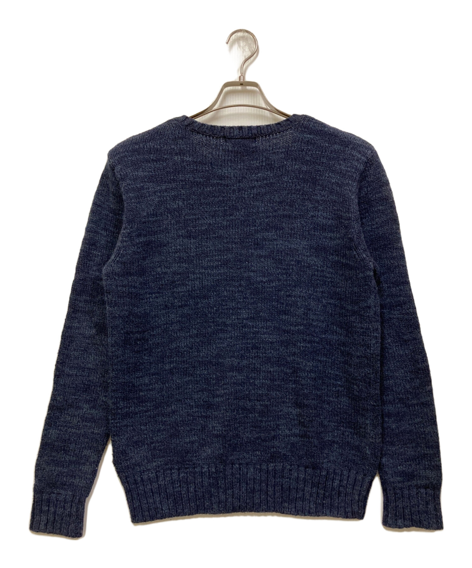 近年モデル 美品 リネン混　ラルフローレン　セーター　ベア　星条旗　ネイビー 中古・古着通販】POLO RALPH LAUREN (ポロ・ラルフローレン) 星条旗