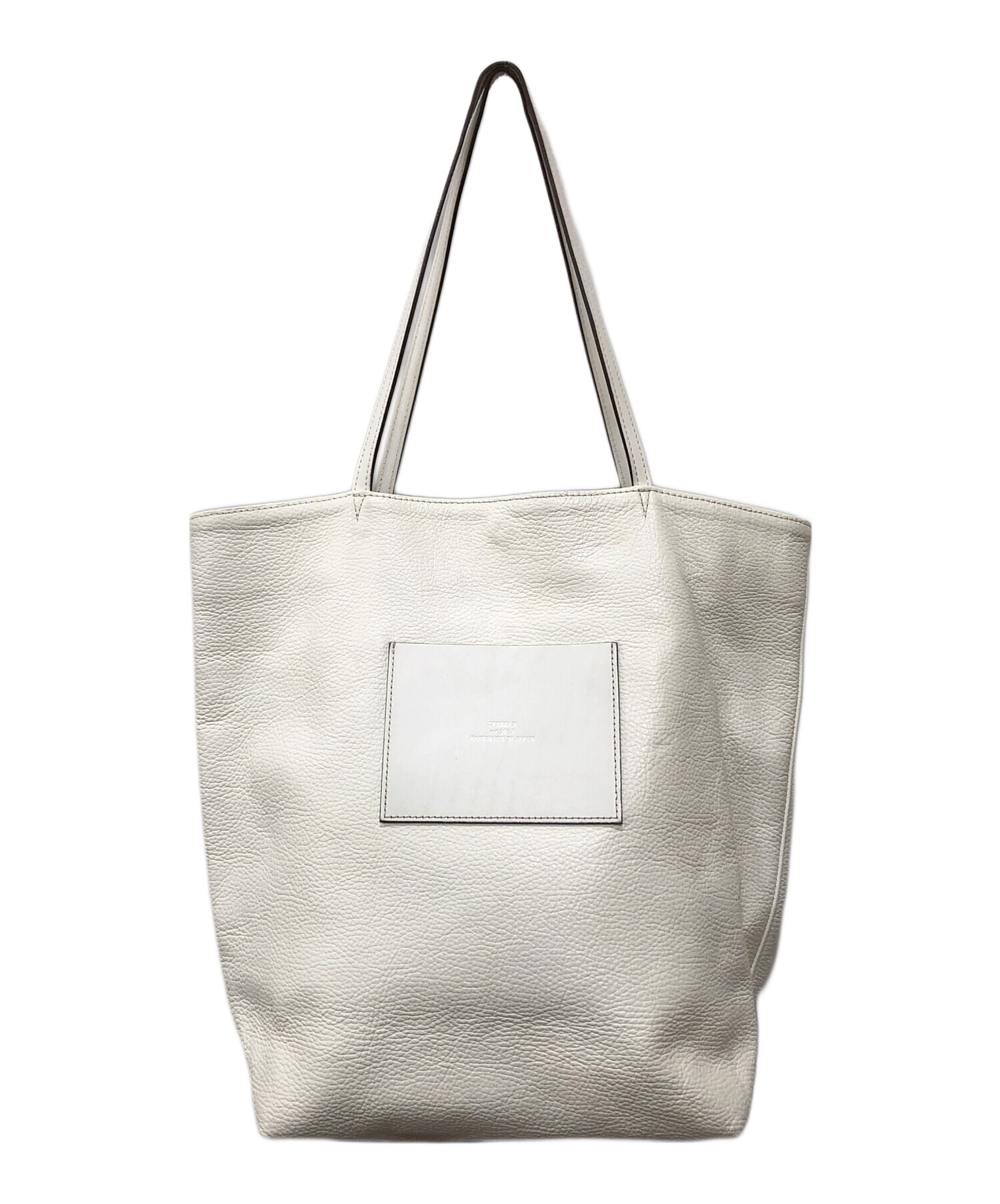 中古・古着通販】CREEZAN (クリーザン) レザートートバッグ ホワイト