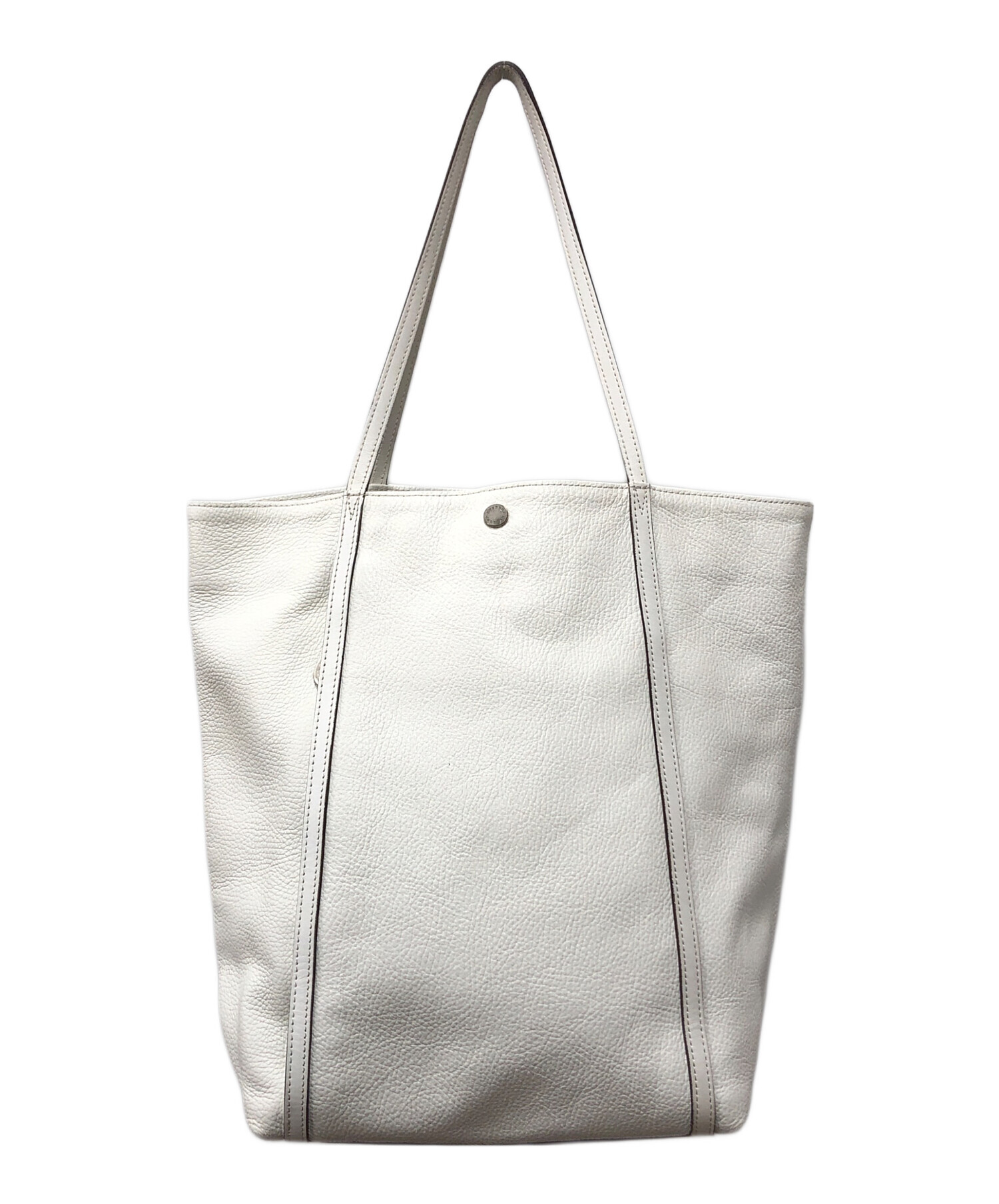 中古・古着通販】CREEZAN (クリーザン) レザートートバッグ ホワイト