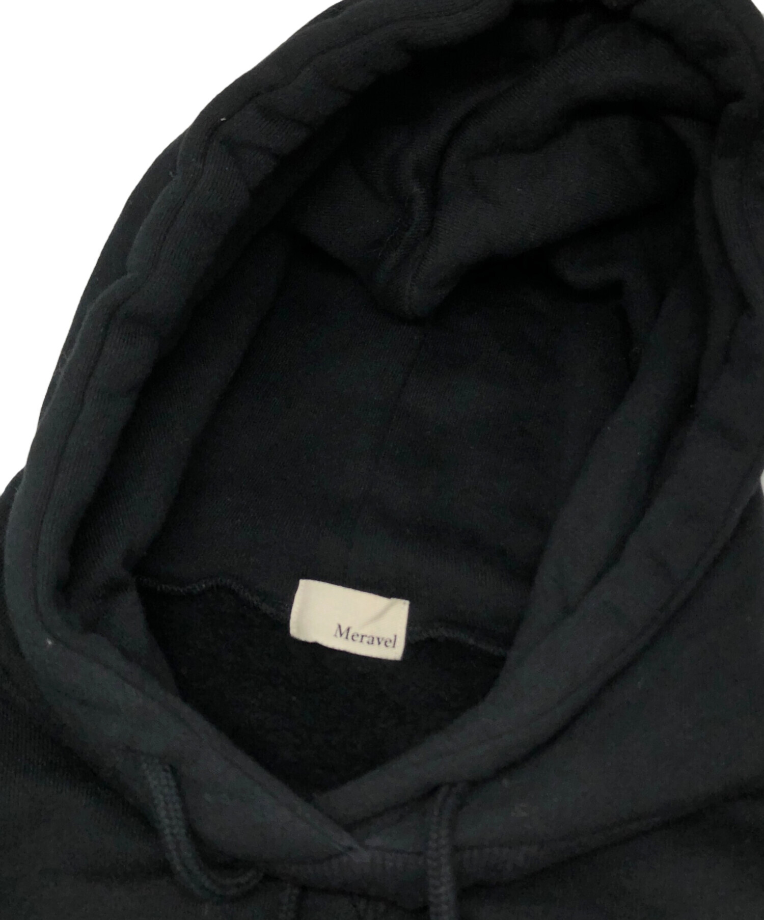 中古・古着通販】meravel (ミーラベル) relaxing hoodie ブラック