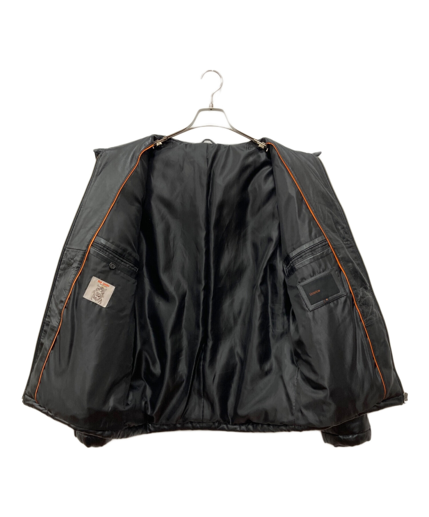 中古・古着通販】LICORICE (リコリス) レザーダウンジャケット