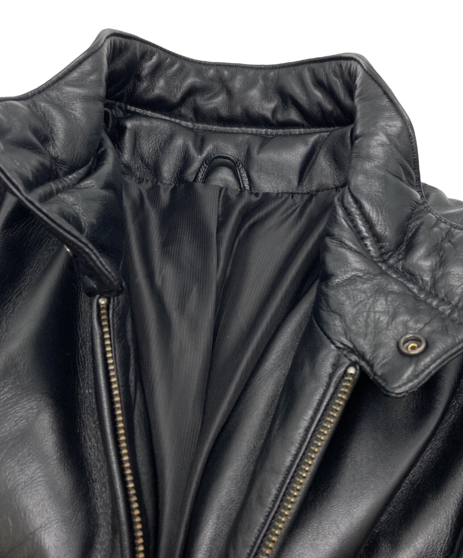 中古・古着通販】LICORICE (リコリス) レザーダウンジャケット