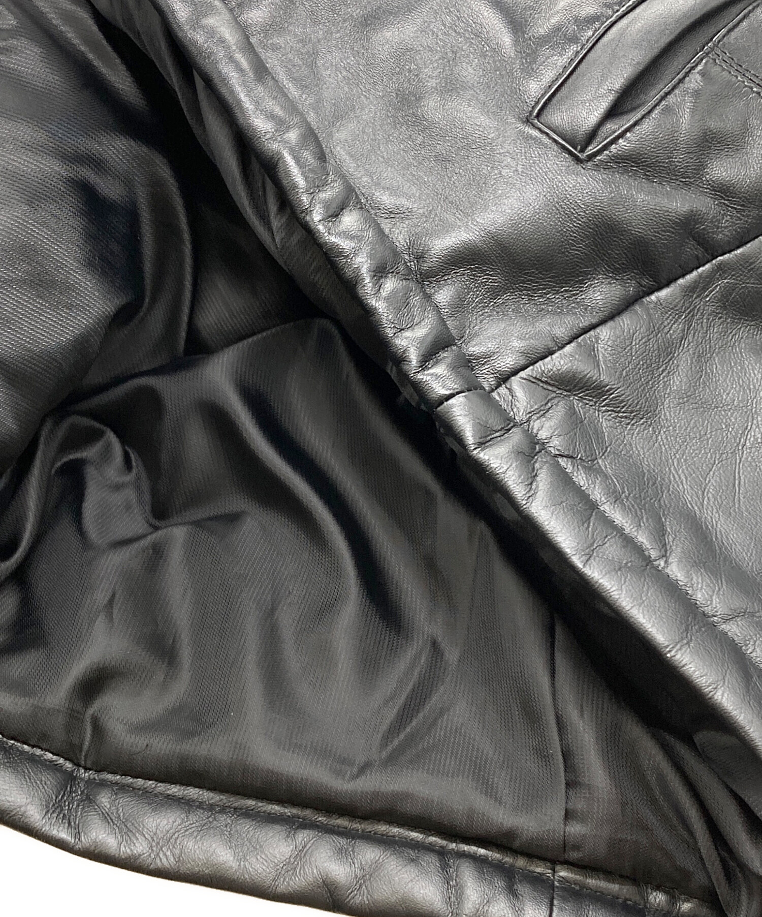 中古・古着通販】LICORICE (リコリス) レザーダウンジャケット