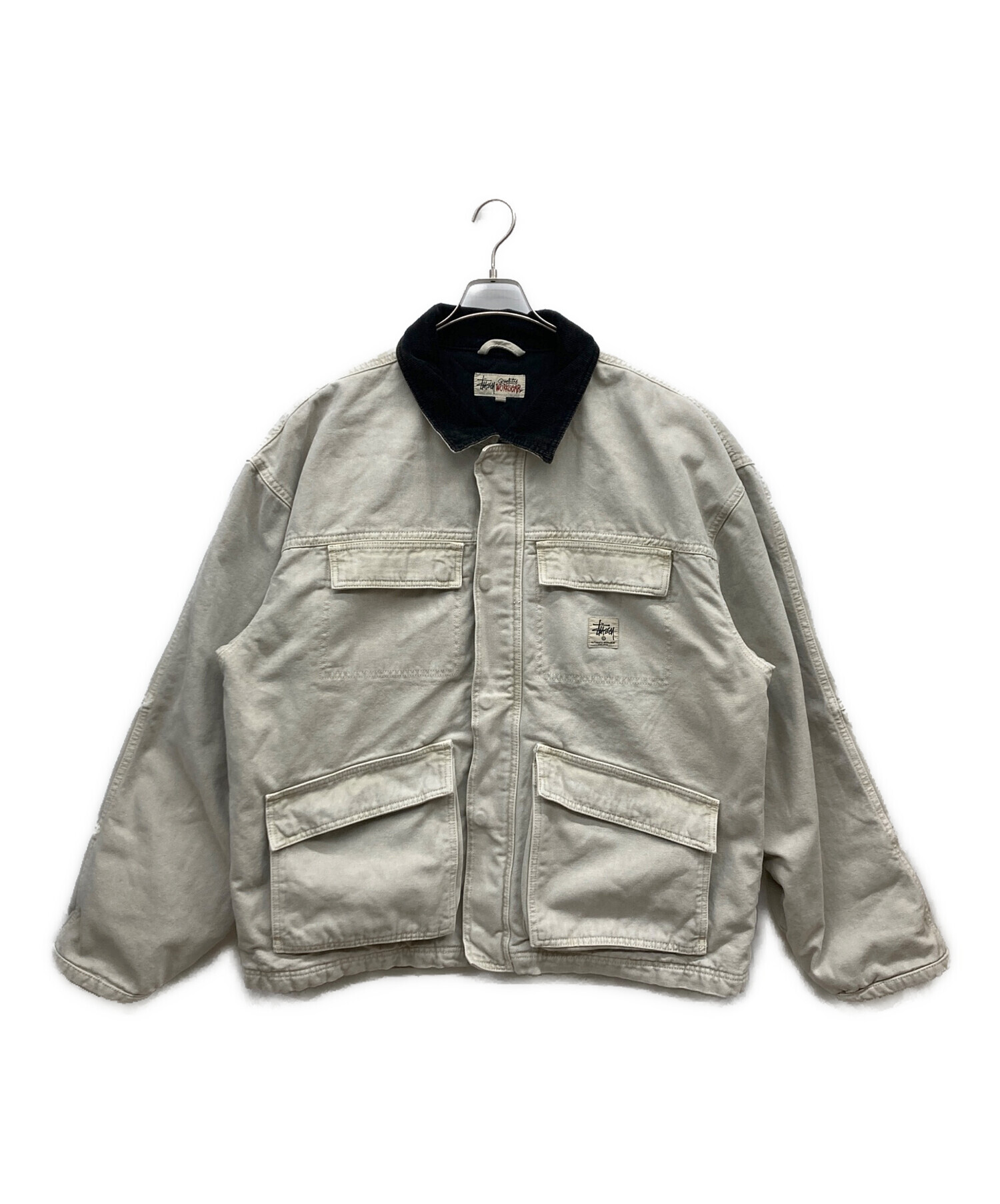 中古・古着通販】stussy (ステューシー) Washed Canvas Shop Jacket