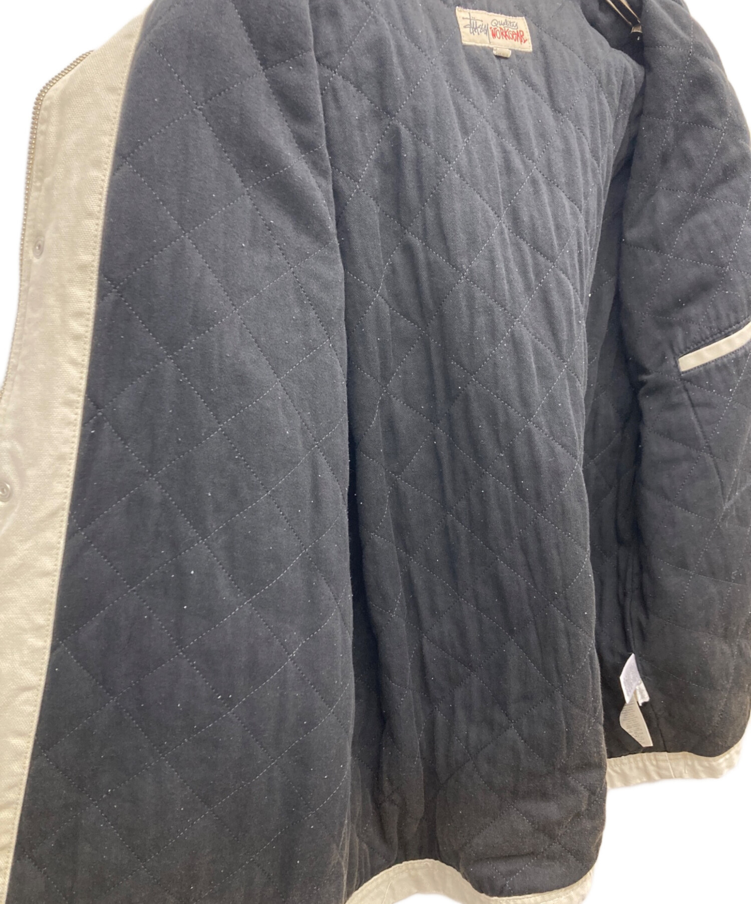 中古・古着通販】stussy (ステューシー) Washed Canvas Shop Jacket