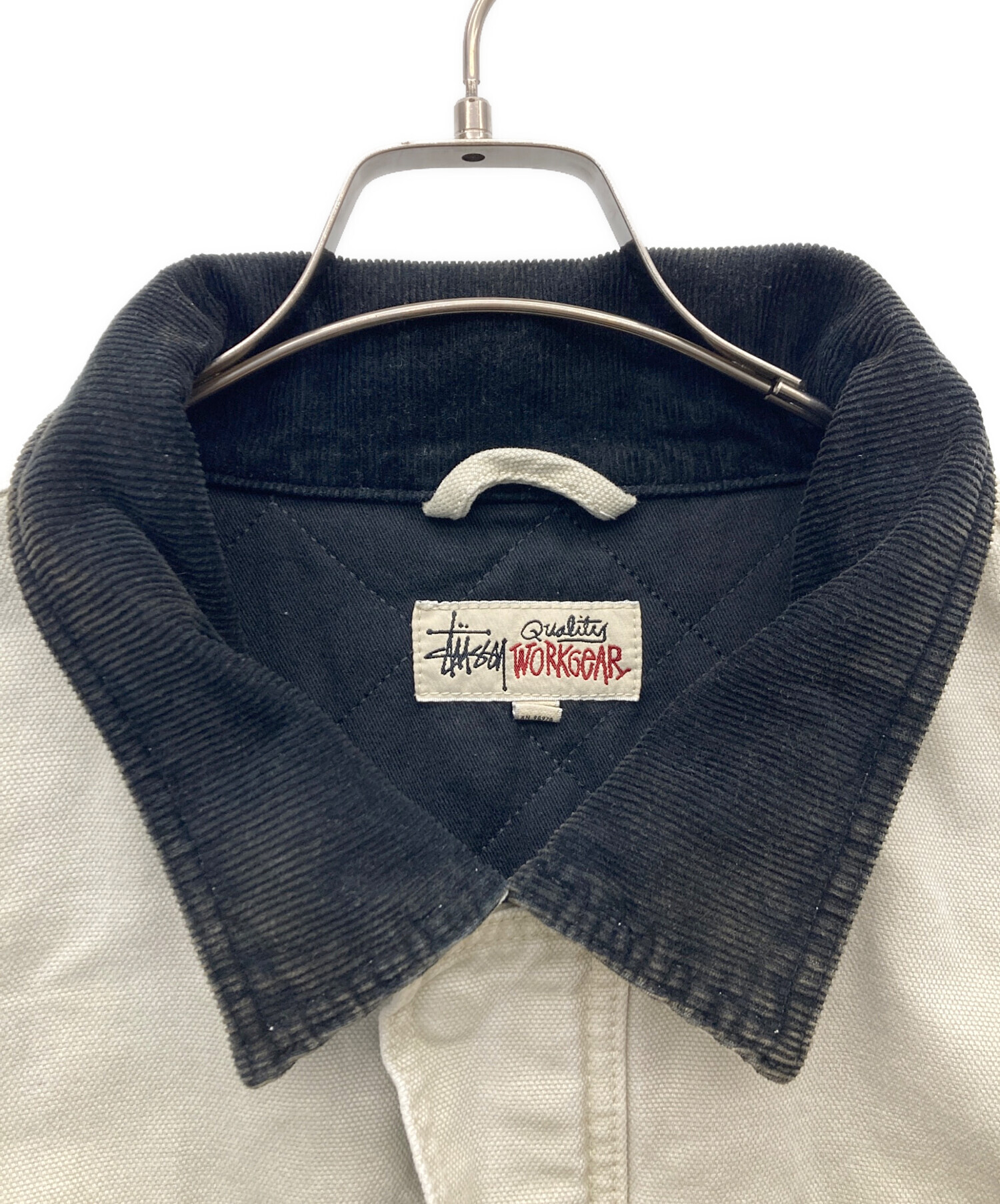 中古・古着通販】stussy (ステューシー) Washed Canvas Shop Jacket