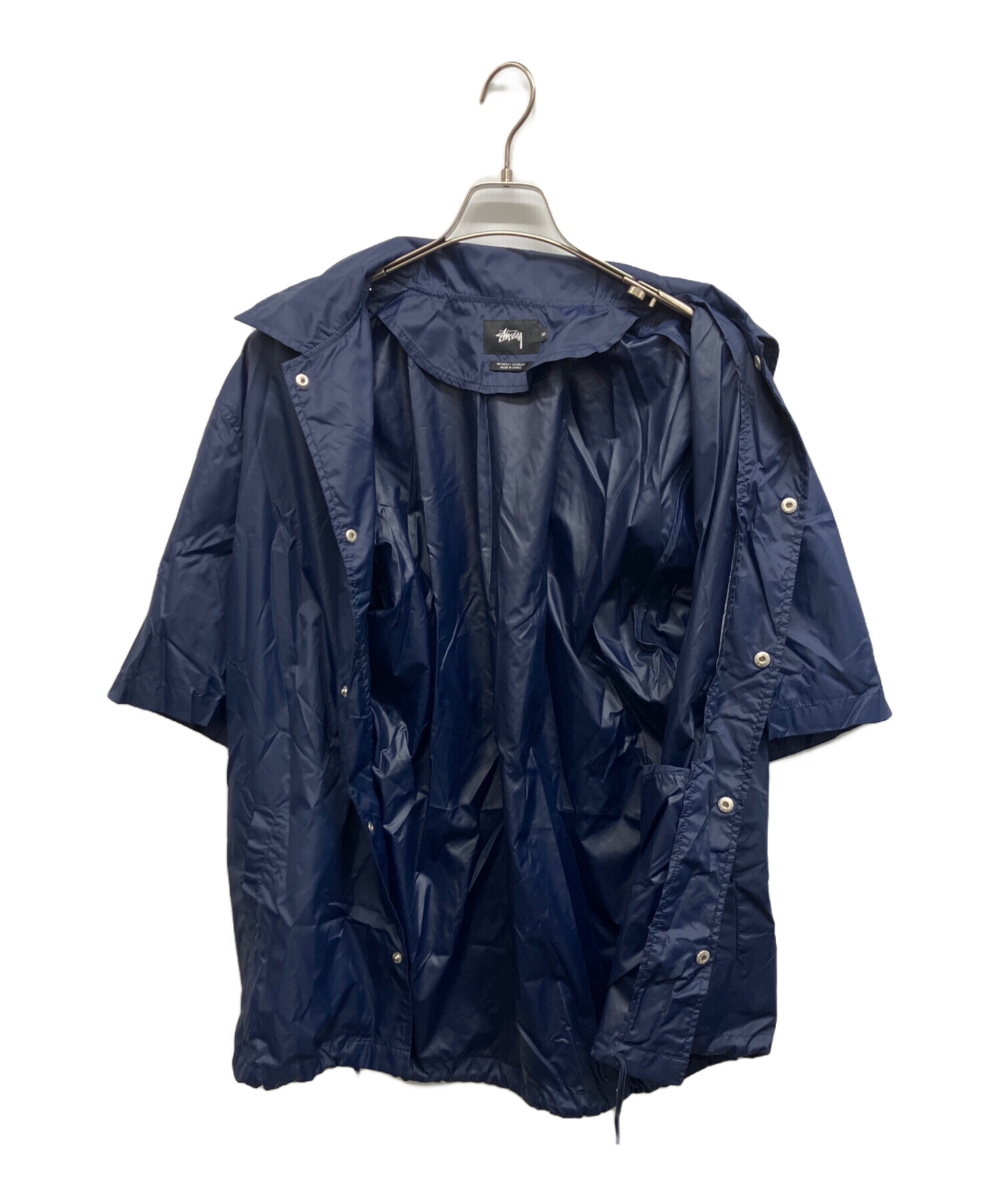 【Fuu★】STUSSY コーチジャケット ネイビー Lサイズ 中古・古着通販】stussy (ステューシー) S/Sコーチジャケット ネイビー