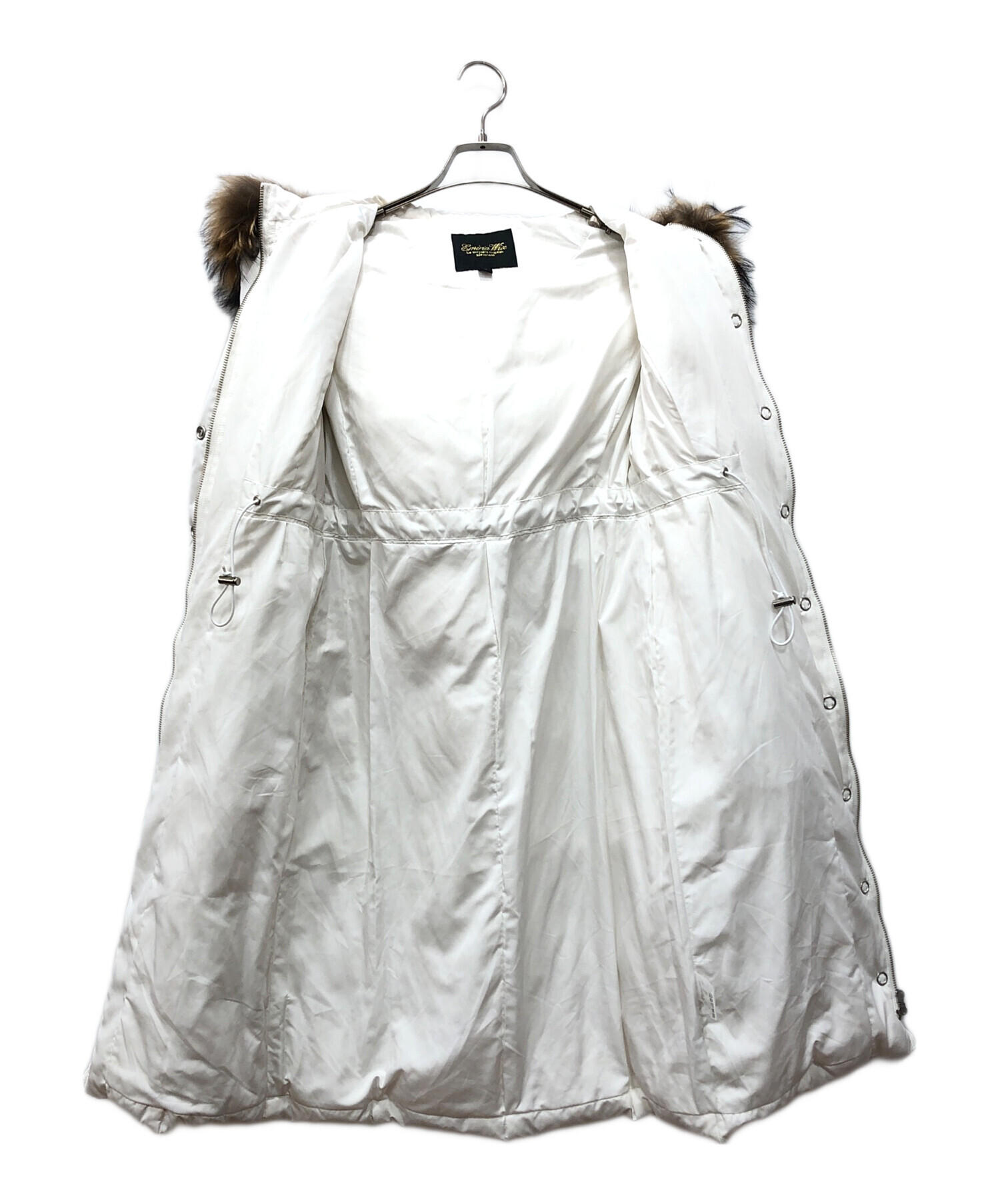 EmiriaWiz ベルト付きラクーン ファー ロング ダウン コート EmiriaWiz エミリアウィズ ベルト付きラクーンファーロングダウン