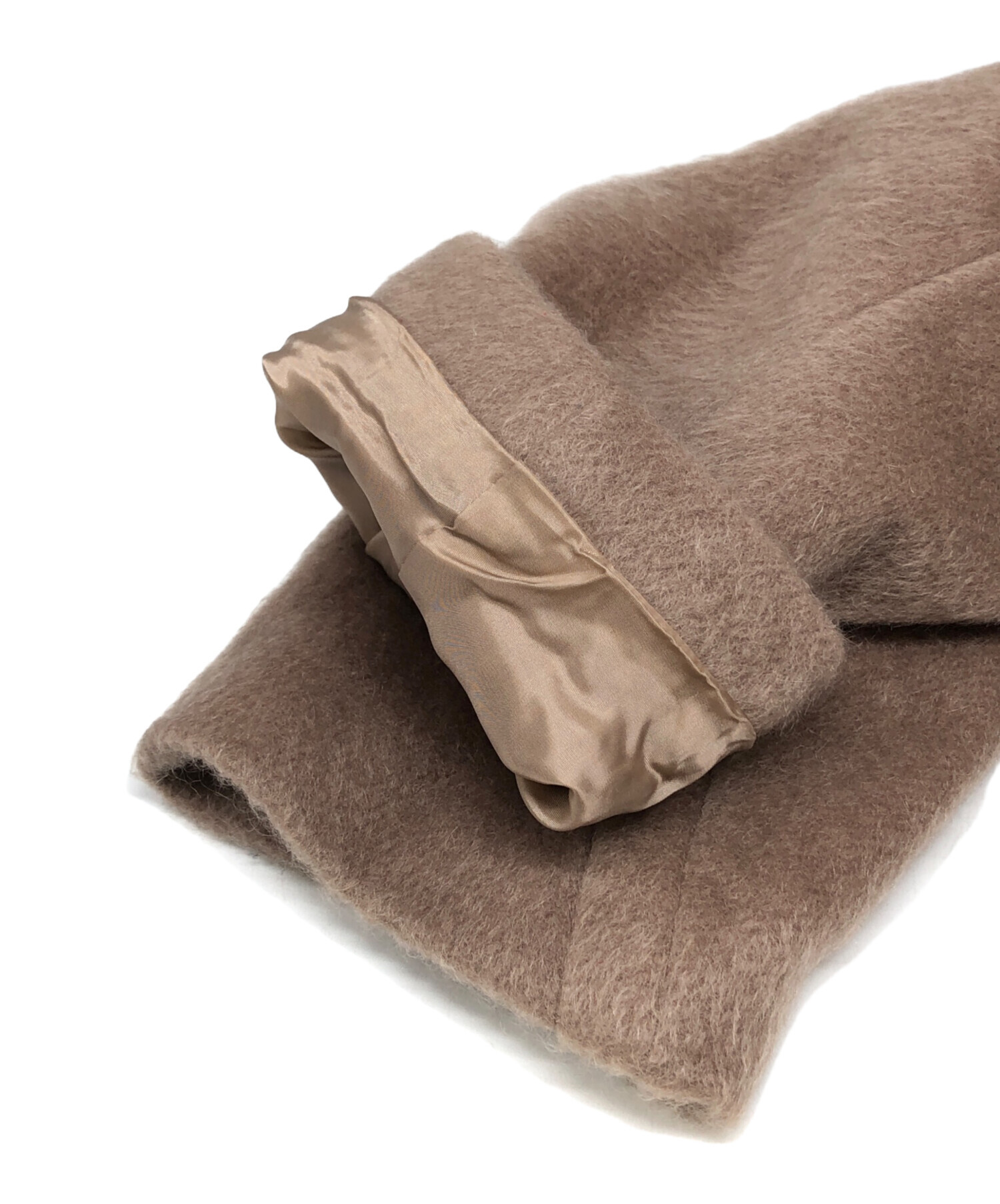 中古・古着通販】IENA (イエナ) モヘアシャギーハーフコート キャメル