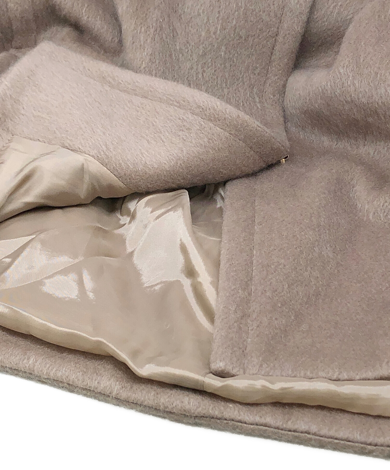 中古・古着通販】IENA (イエナ) モヘアシャギーハーフコート キャメル