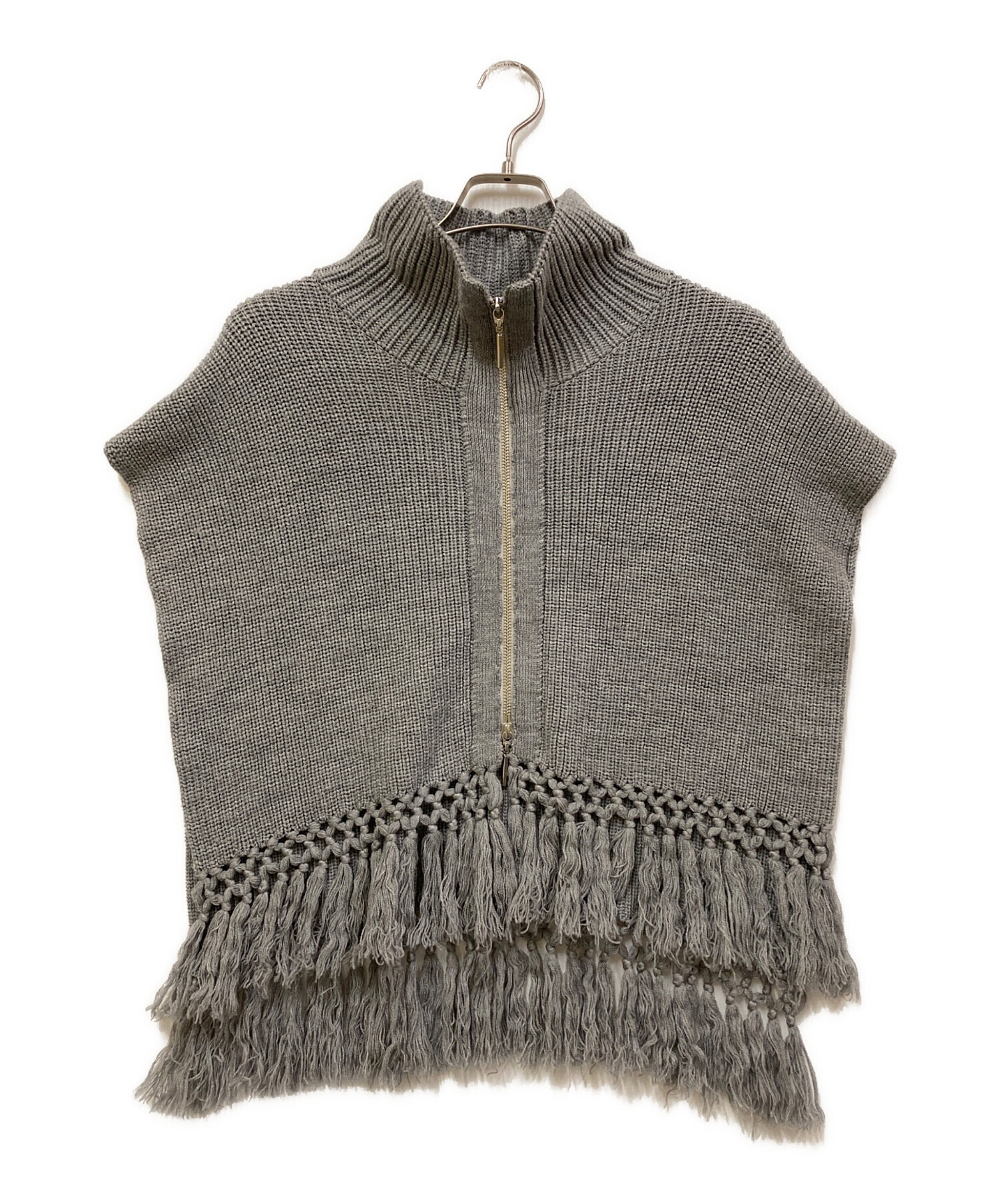 ujoh ウジョー アシンメトリーコットンニットベスト ASYMMETRY KNIT