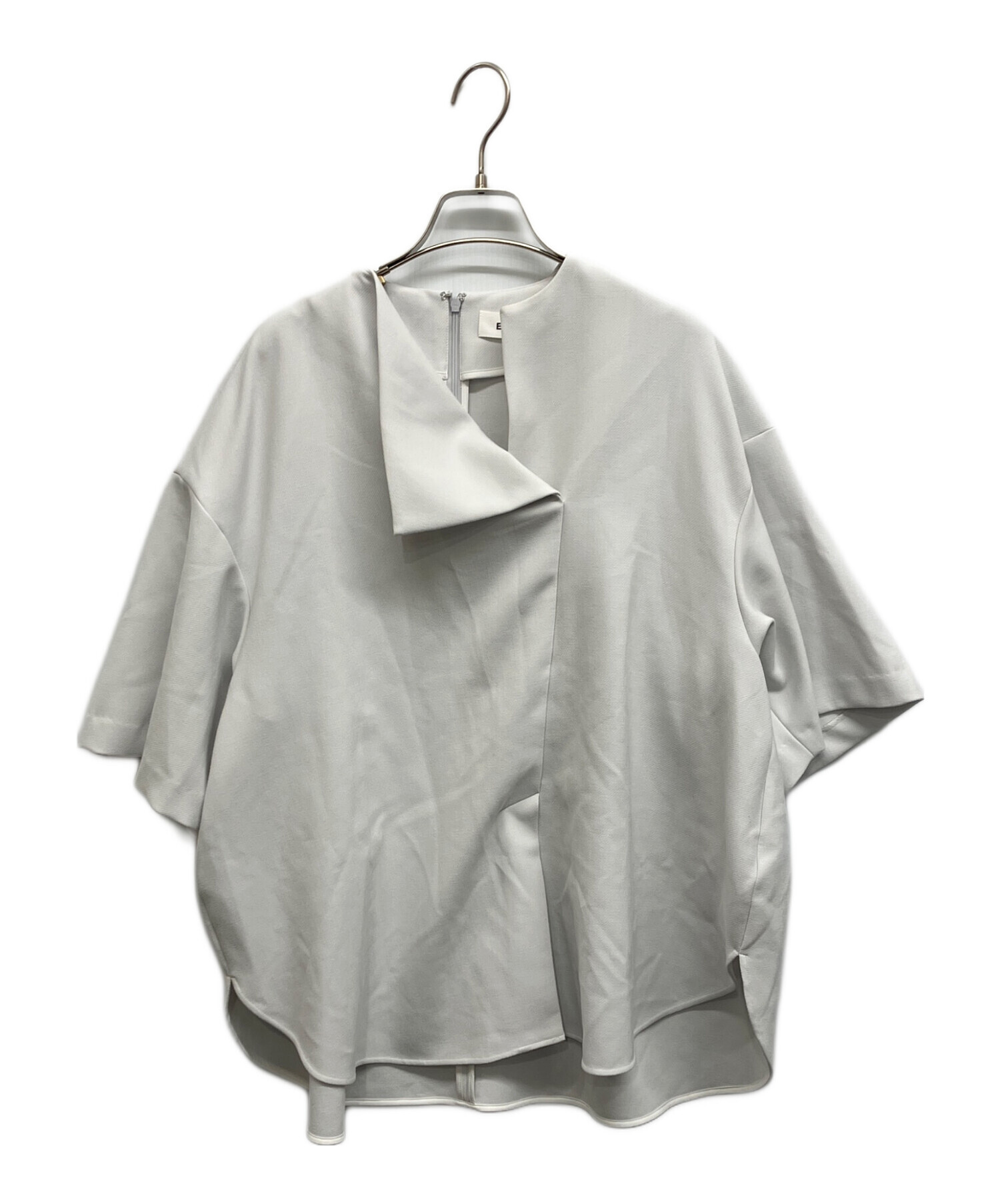 中古・古着通販】ENFOLD (エンフォルド) CIRCLE PULLOVER ライトグレー