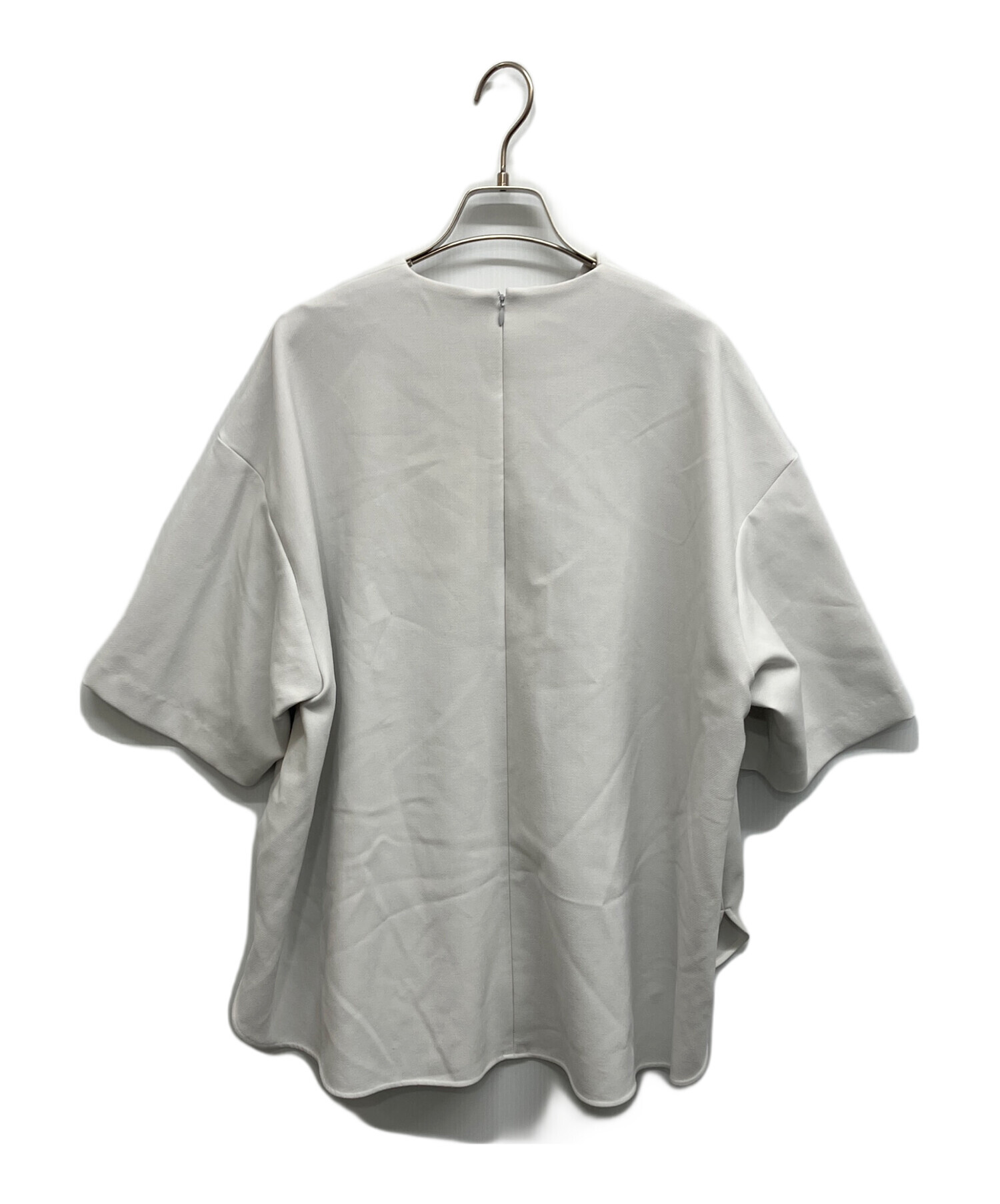 中古・古着通販】ENFOLD (エンフォルド) CIRCLE PULLOVER ライトグレー