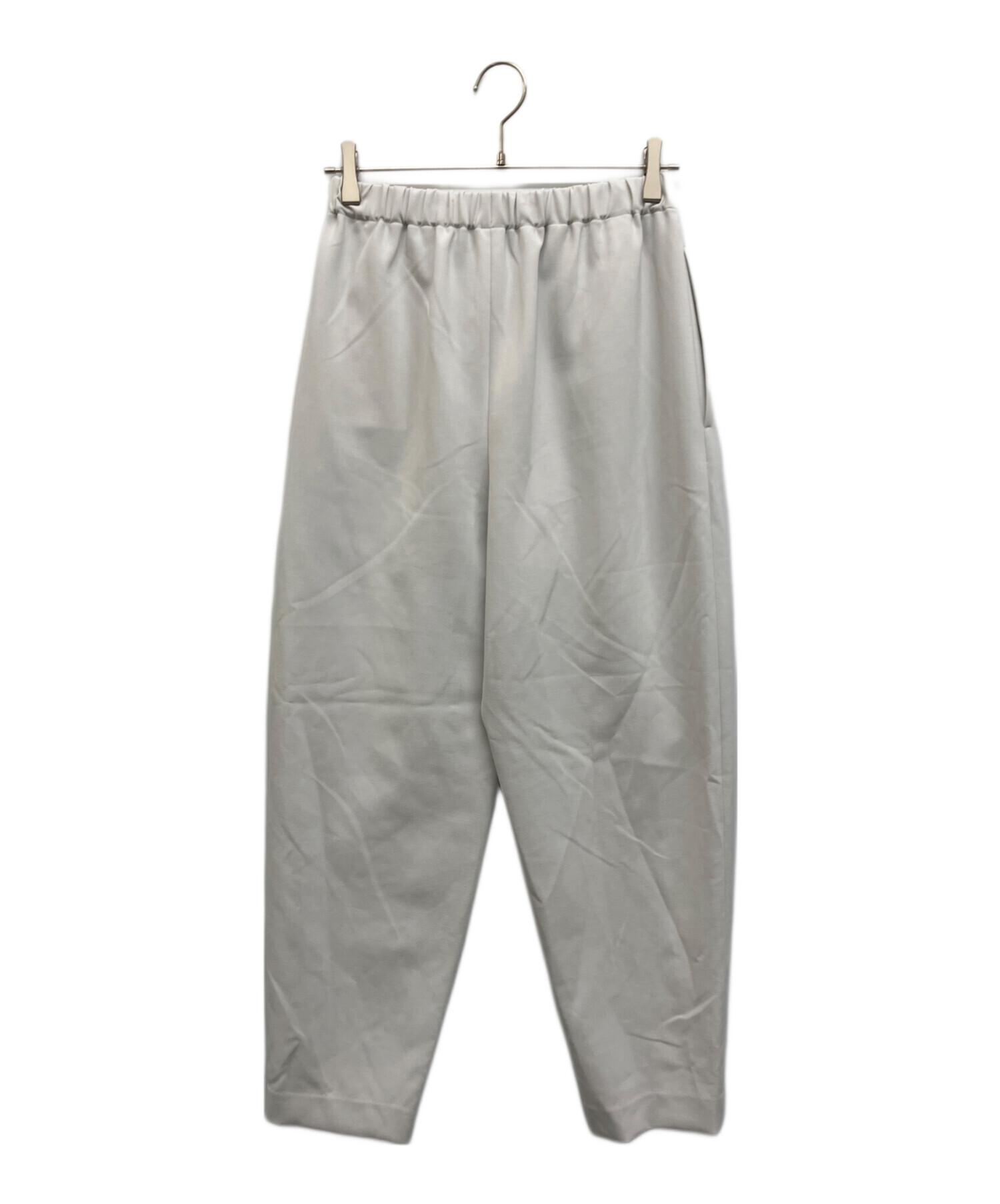 中古・古着通販】ENFOLD (エンフォルド) CARROT PANTS ライトグレー