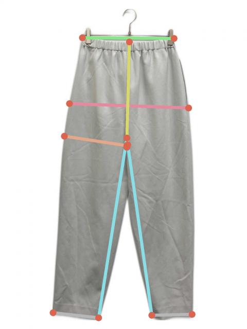 中古・古着通販】ENFOLD (エンフォルド) CARROT PANTS ライトグレー